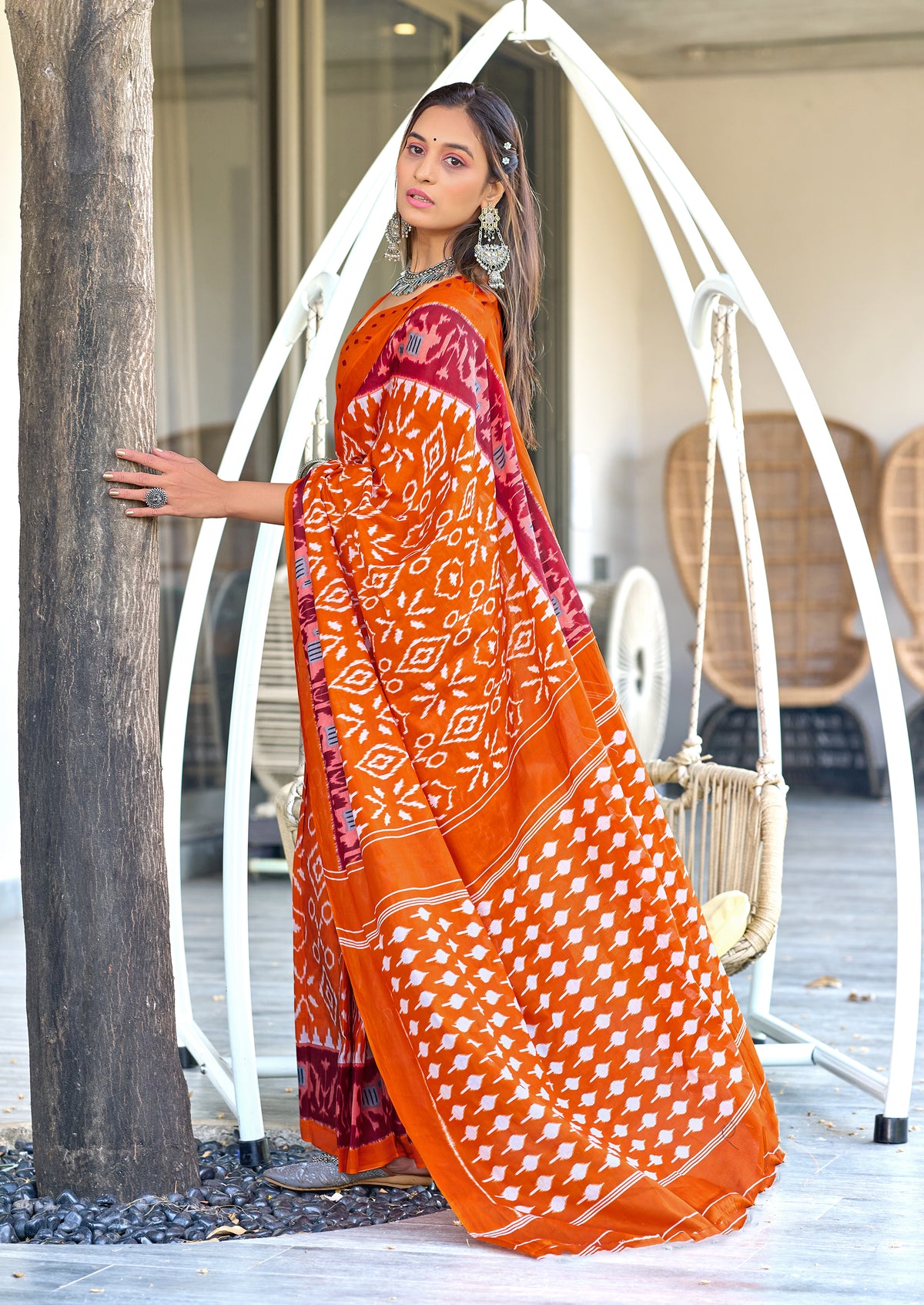 Urban Pallu Woven Design Pure Cotton Daily Saree