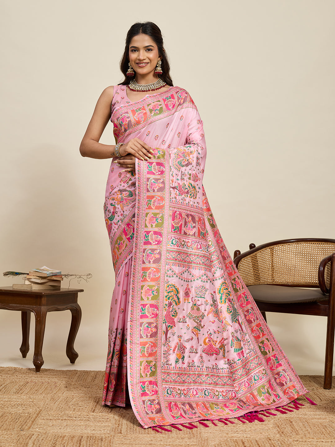 Urban Pallu Woven Design Silk Blend Party Saree