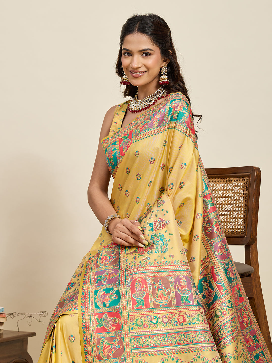 Urban Pallu Woven Design Silk Blend Party Saree