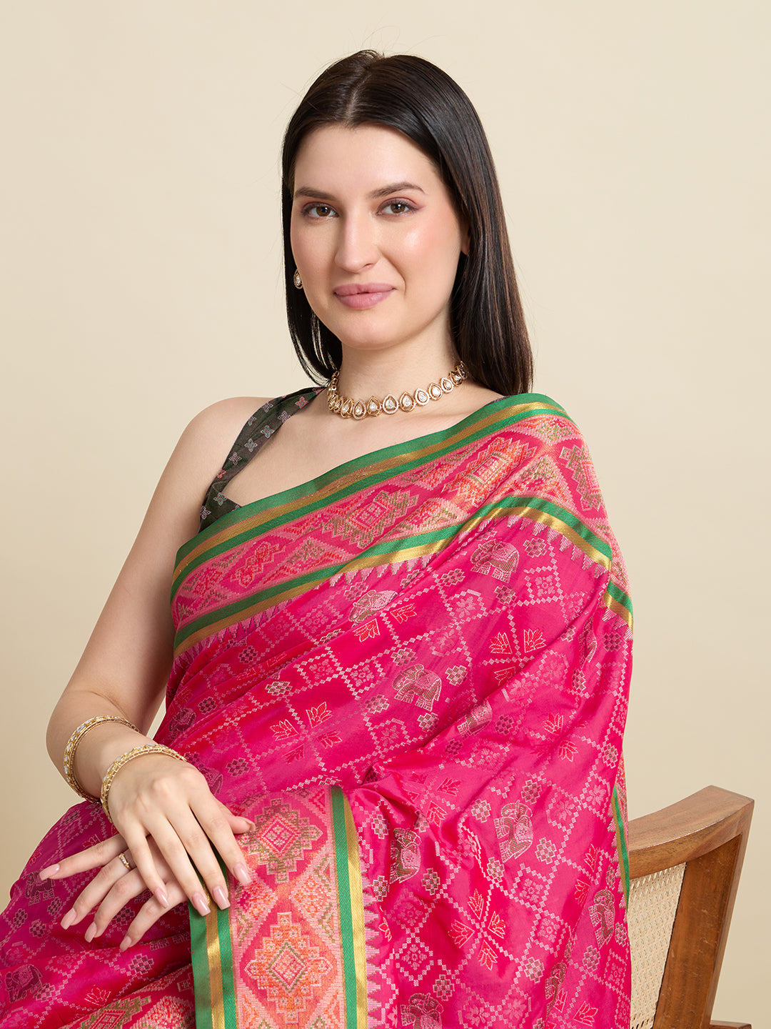 Urban Pallu Woven Design Silk Blend Party Saree