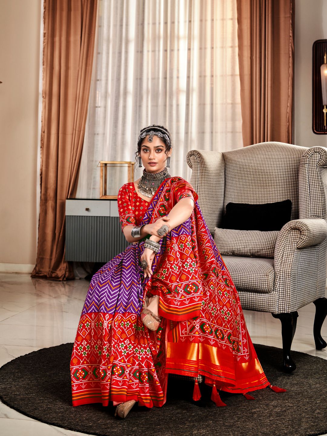 Urban Pallu Woven Design Cotton Blend Daily Saree