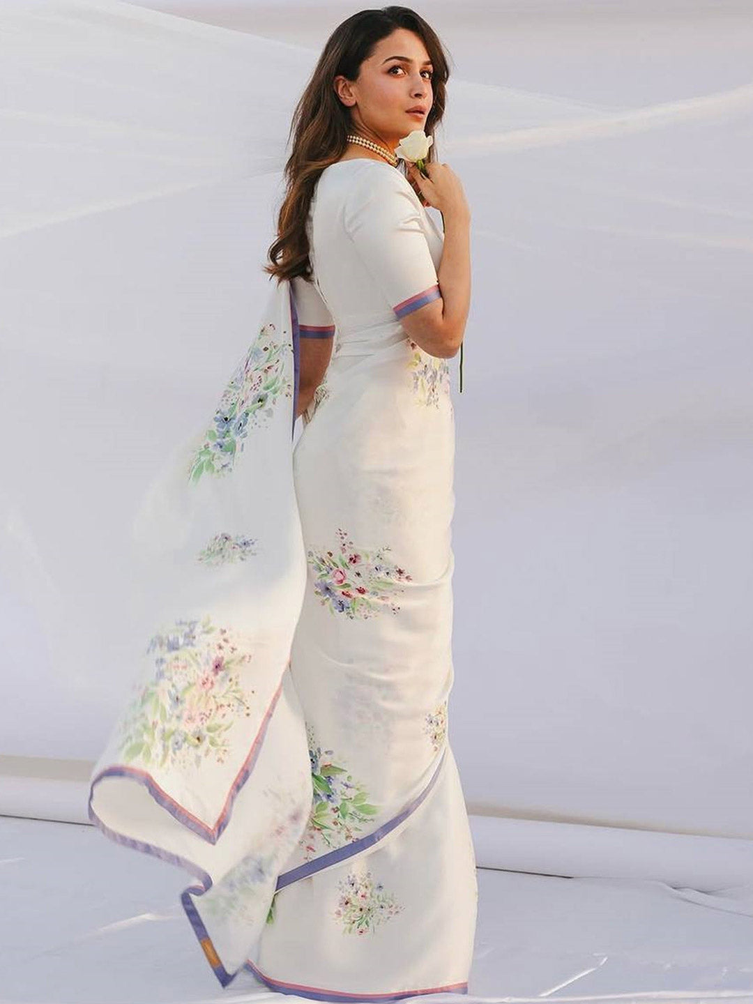 Urban Pallu Printed Poly Georgette Daily Saree