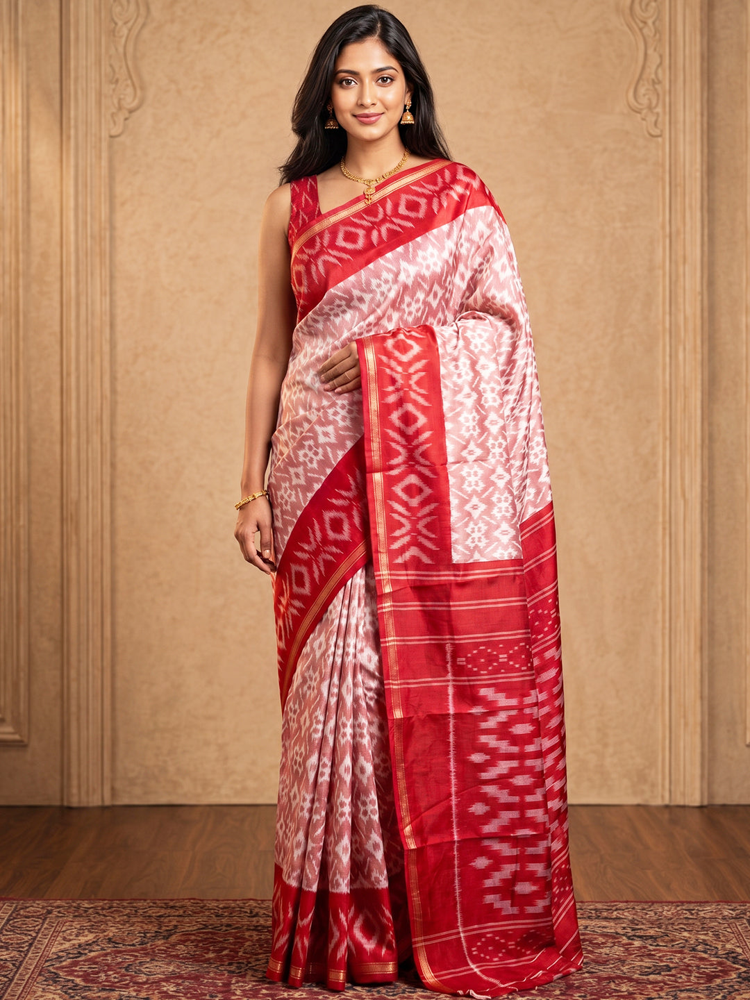 Urban Pallu Printed Silk Blend Festive Saree