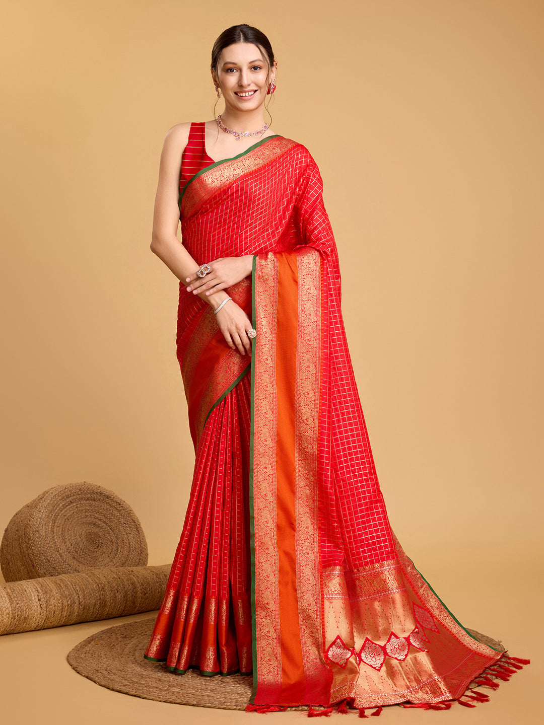 Urban Pallu Woven Design Silk Blend Party Saree