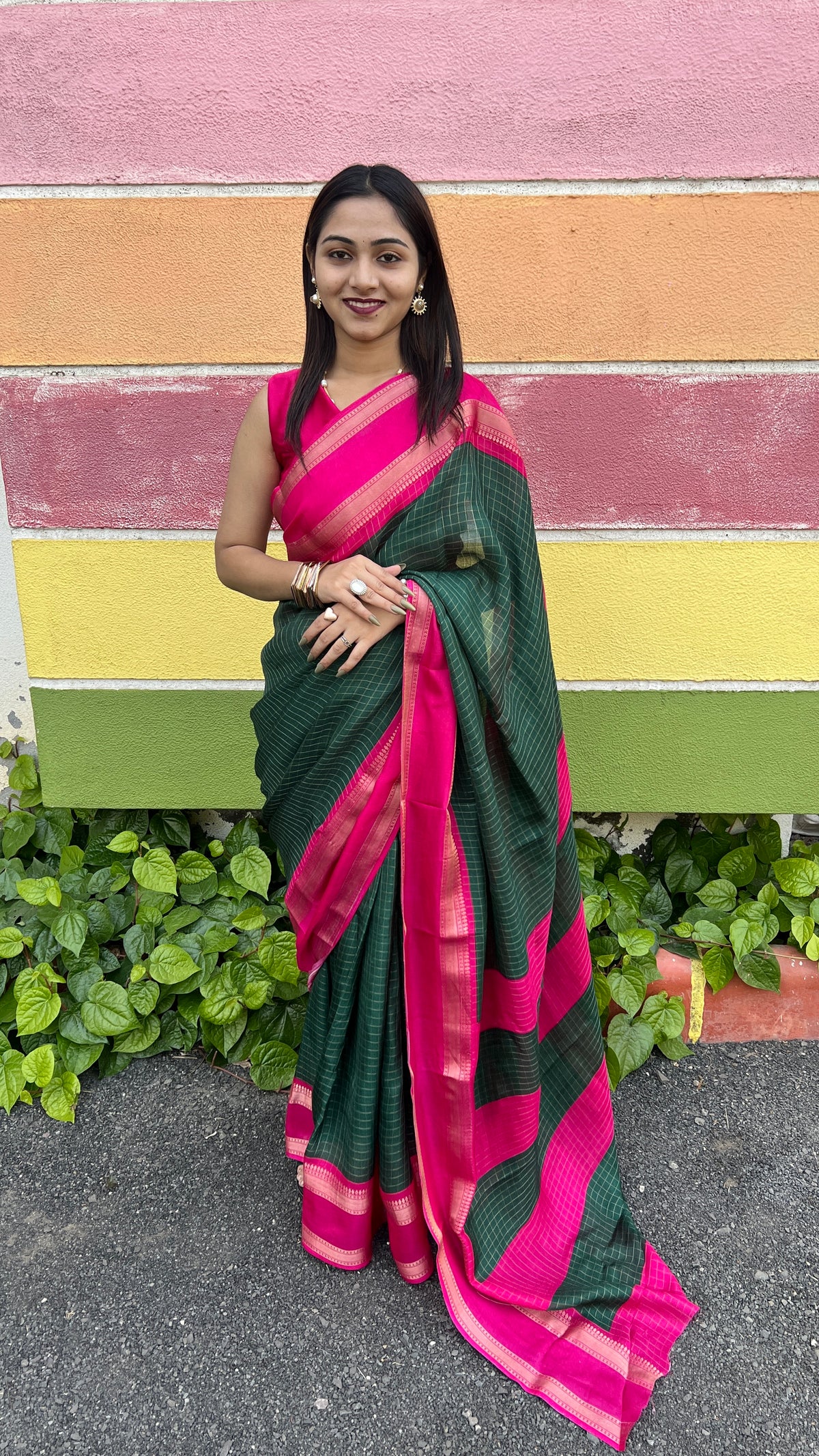 Urban Pallu Woven Design Cotton Blend Traditional Saree
