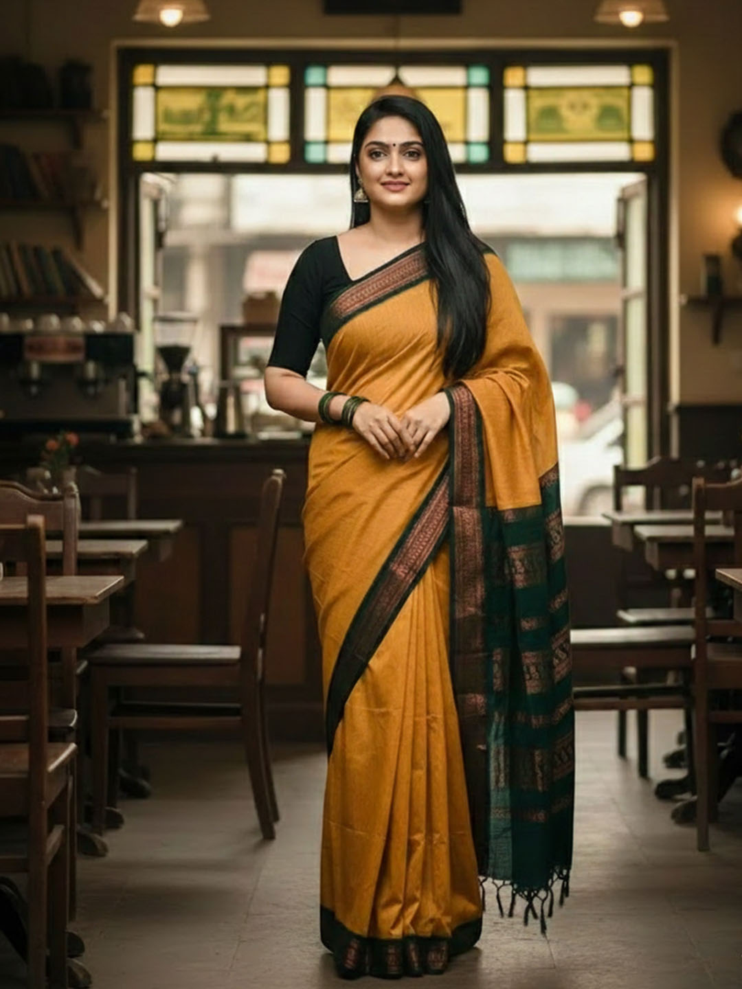 Urban Pallu Woven Design Silk Blend Traditional Saree