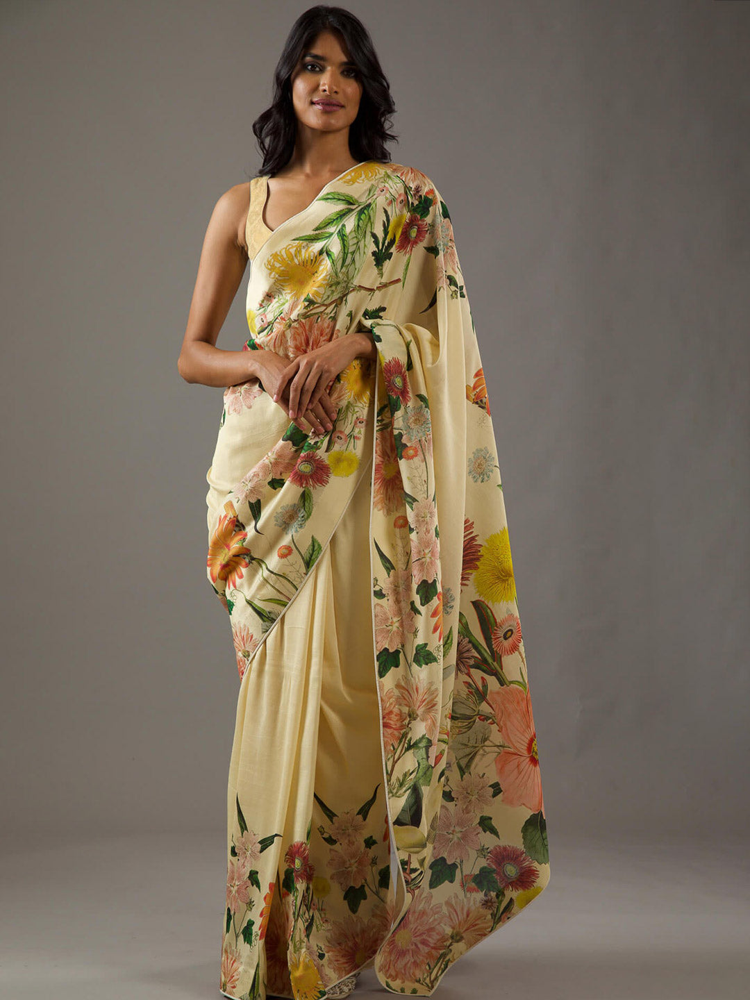 Urban Pallu Printed Poly Georgette Daily Saree
