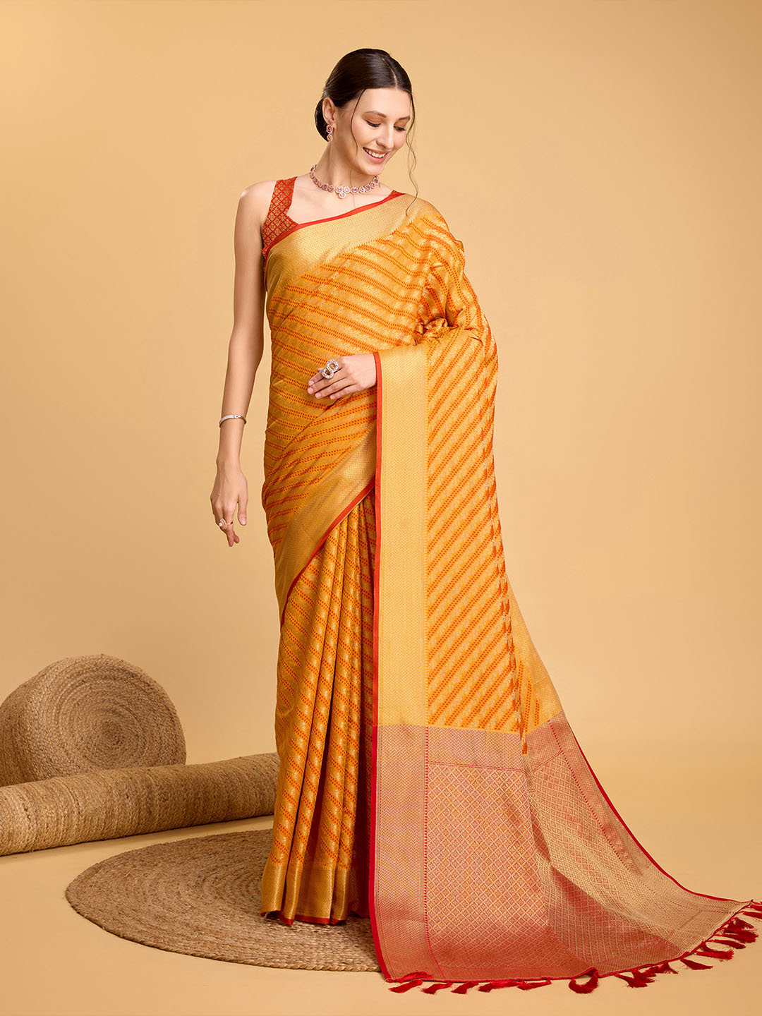 Urban Pallu Woven Design Silk Blend Party Saree