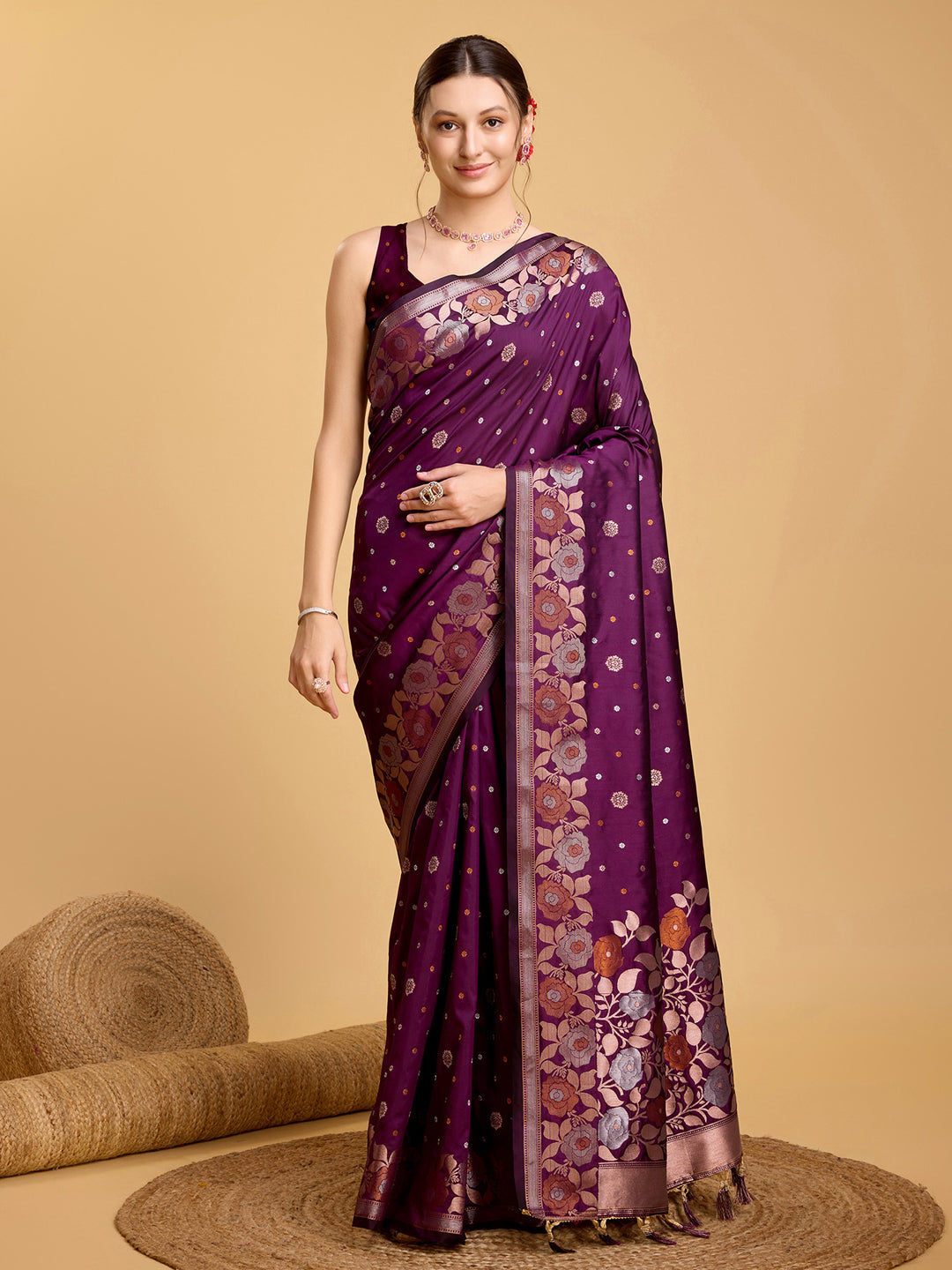 Urban Pallu Woven Design Silk Blend Party Saree