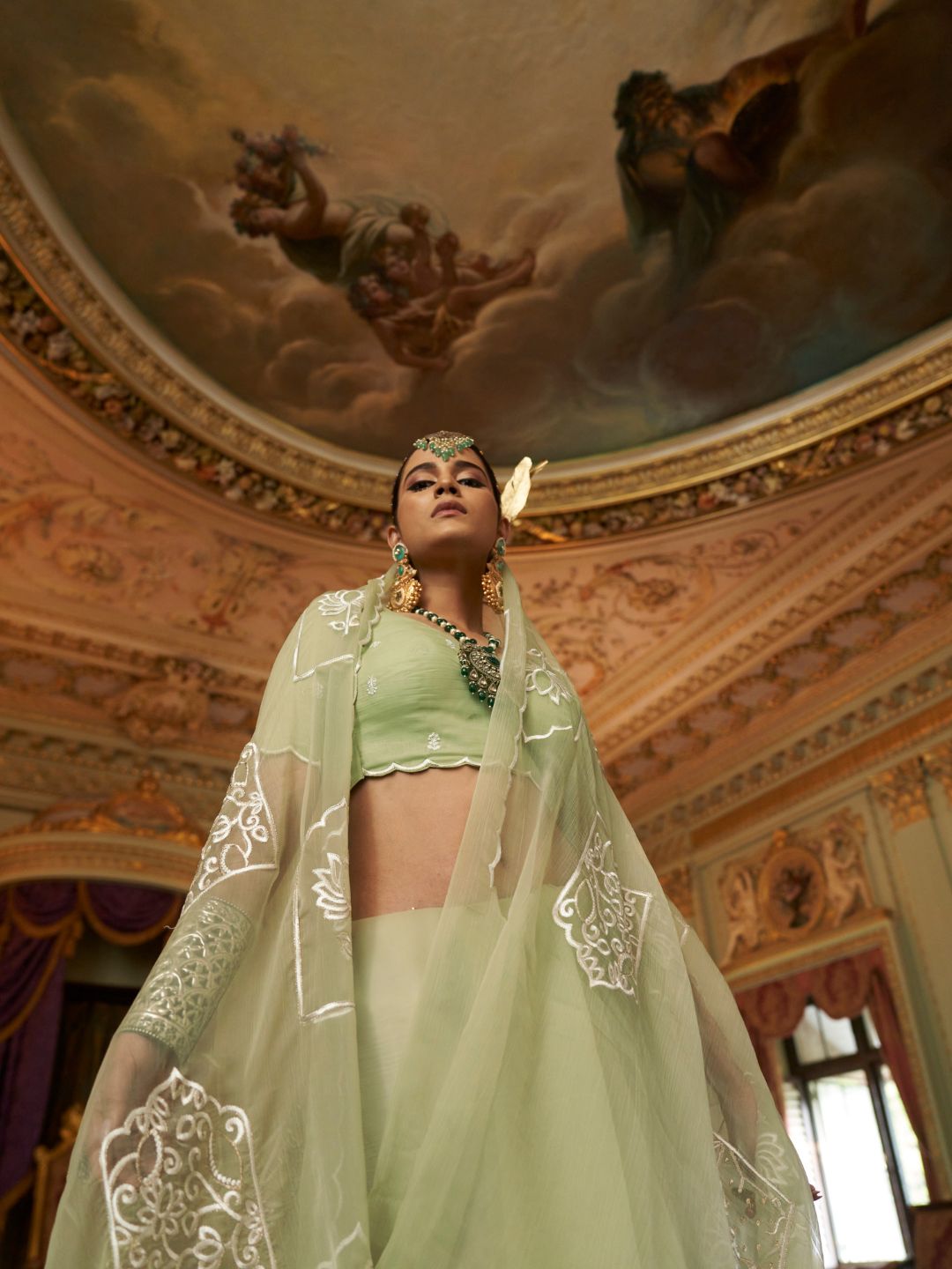 Urban Pallu Solid Poly Chiffon Daily Saree