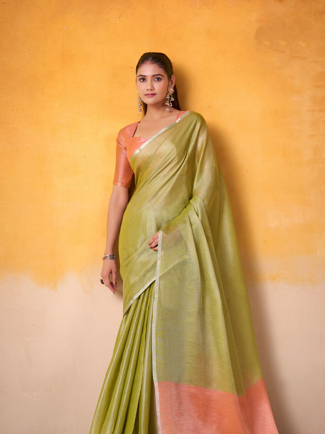 Urban Pallu Woven Design Cotton Blend Daily Saree