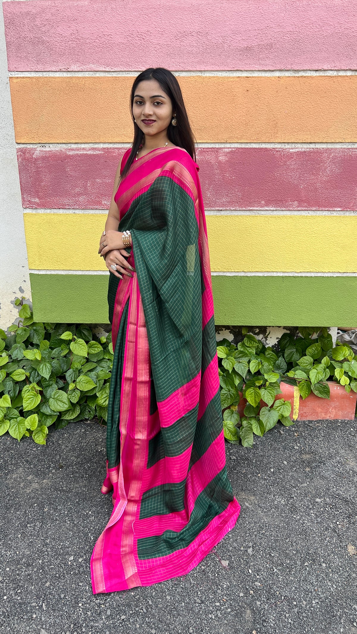 Urban Pallu Woven Design Cotton Blend Traditional Saree