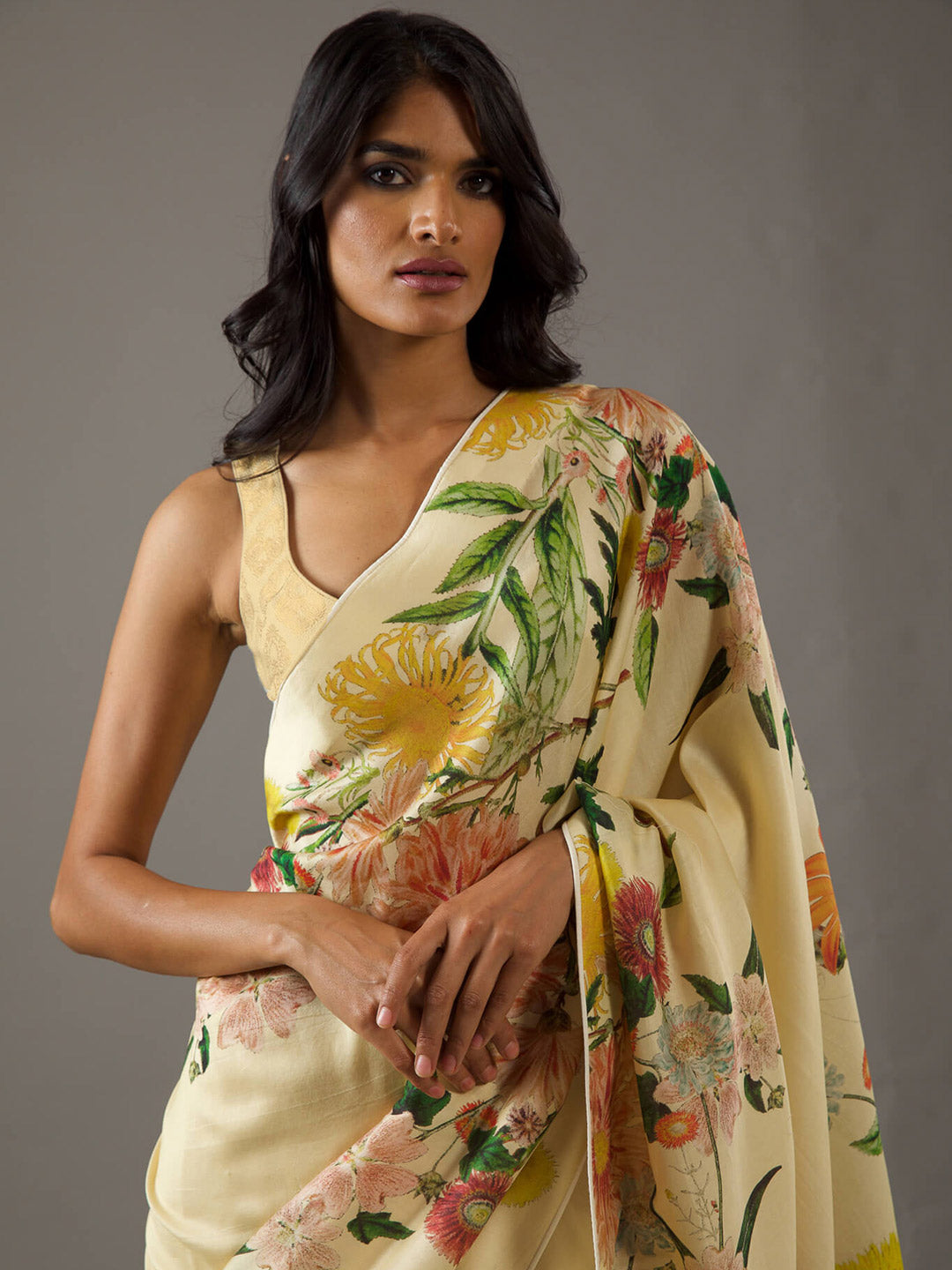 Urban Pallu Printed Poly Georgette Daily Saree