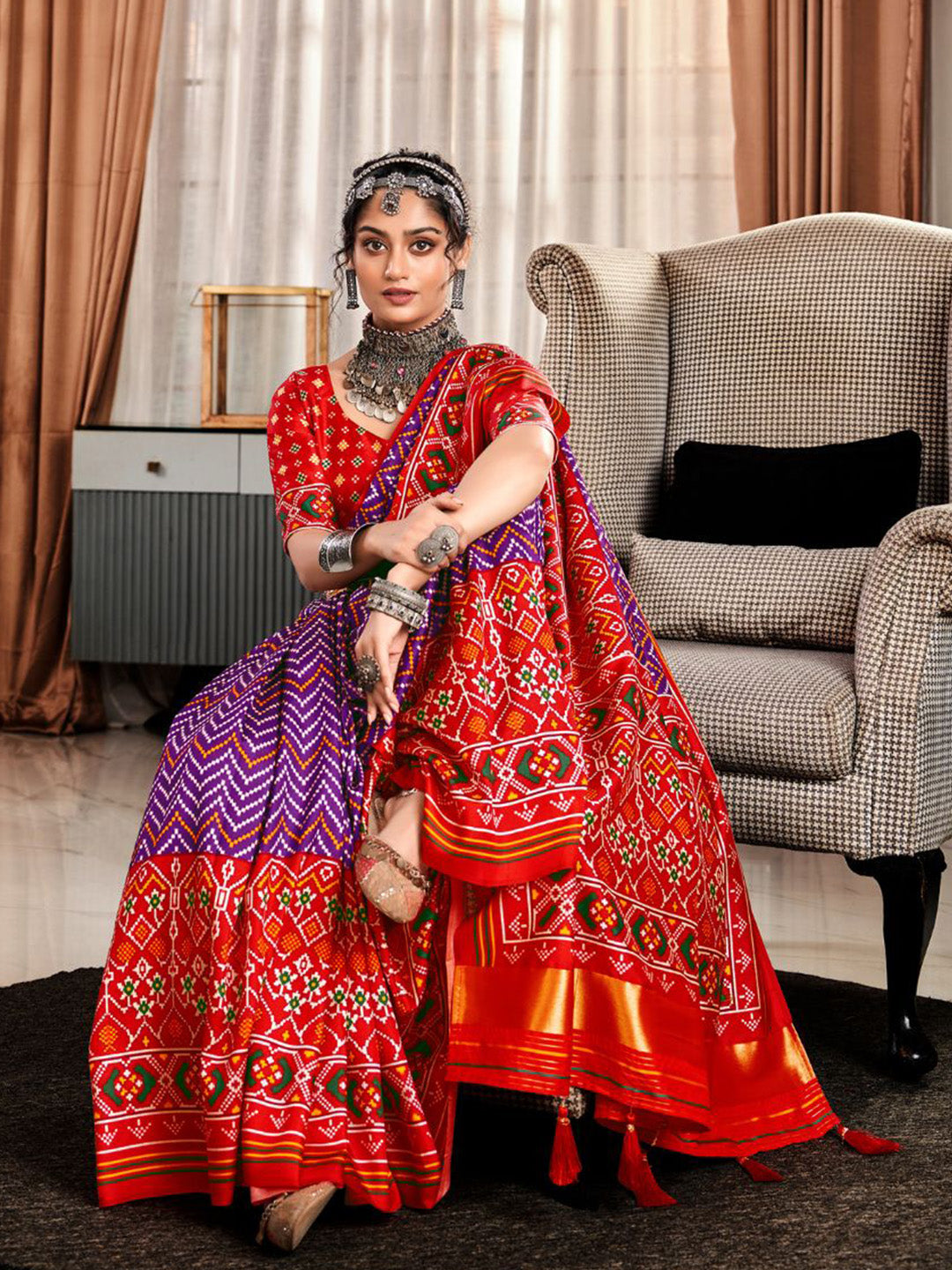 Urban Pallu Woven Design Cotton Blend Daily Saree