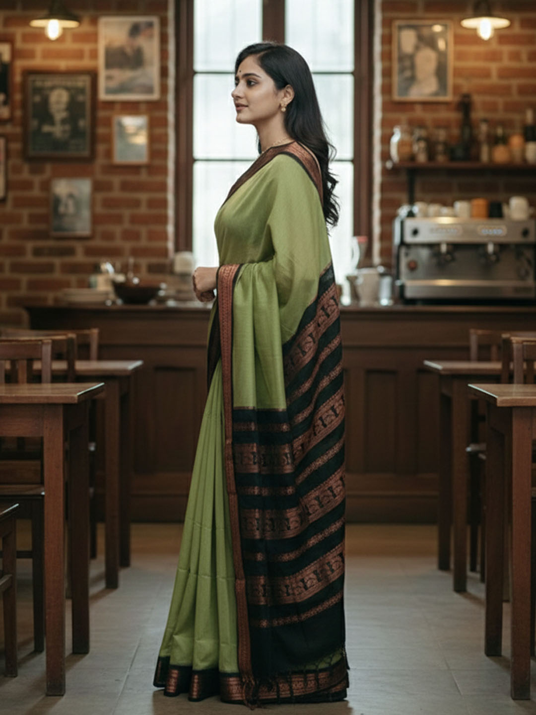 Urban Pallu Woven Design Silk Blend Traditional Saree