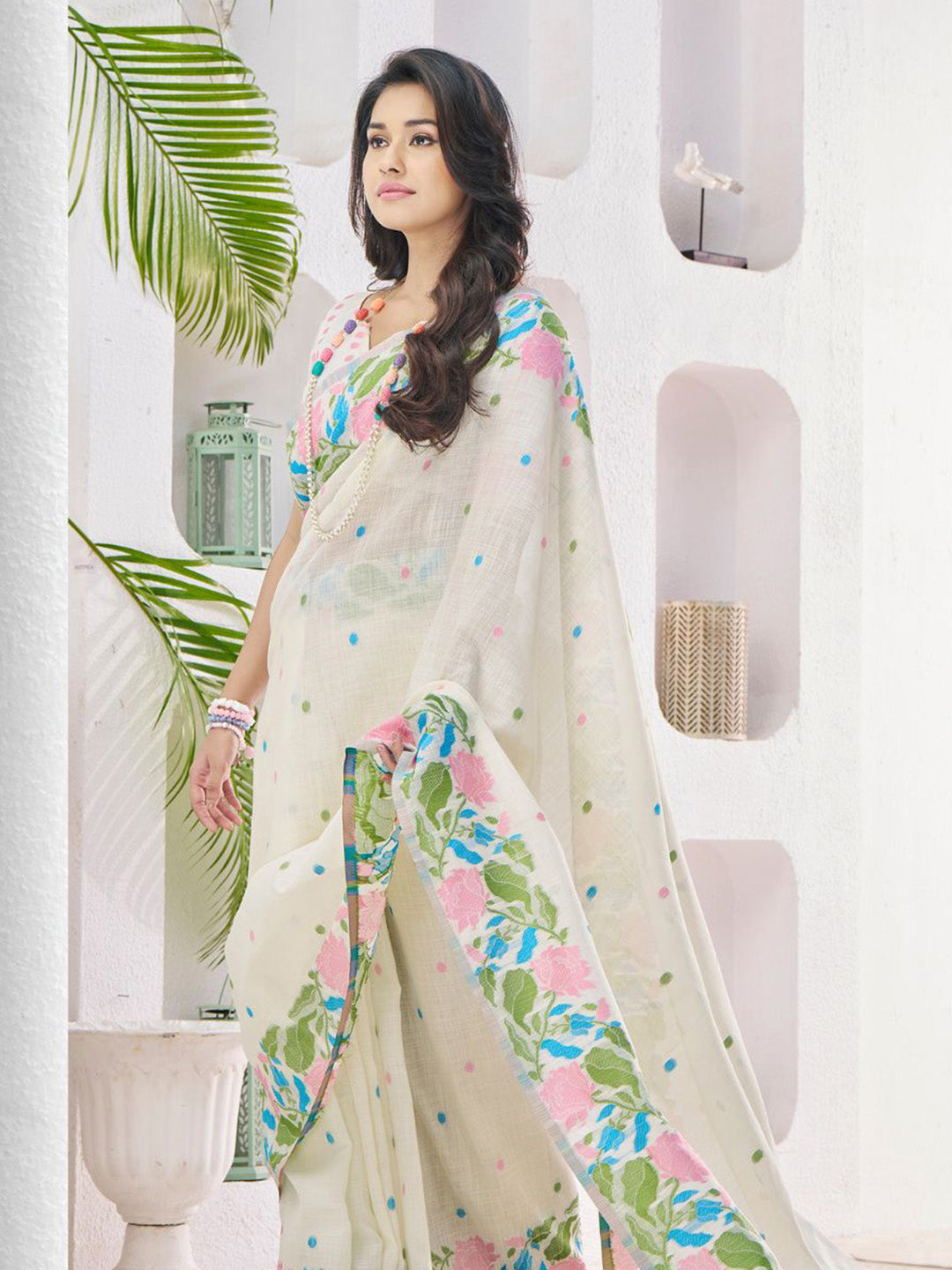 Urban Pallu Woven Design Silk Blend Daily Saree