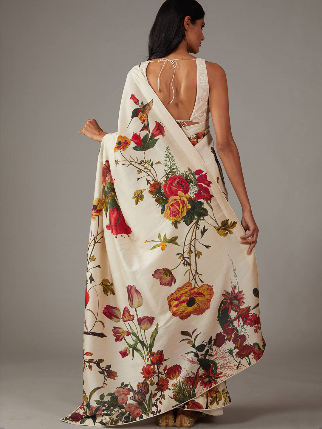 Urban Pallu Printed Poly Georgette Daily Saree