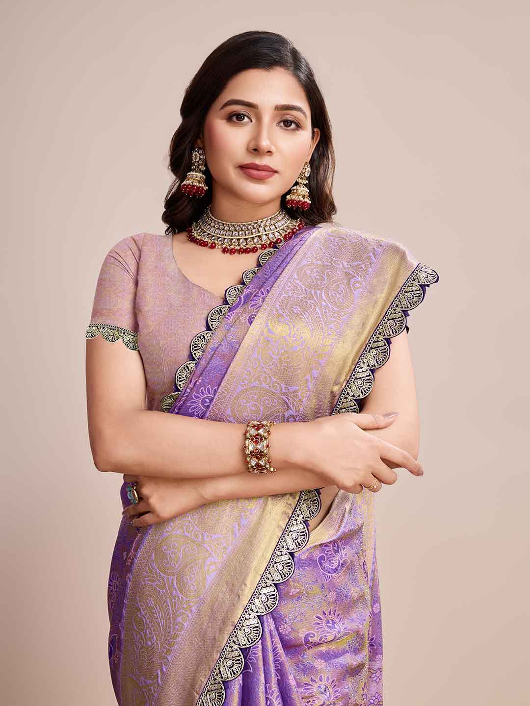 Urban Pallu Woven Design Silk Blend Party Saree