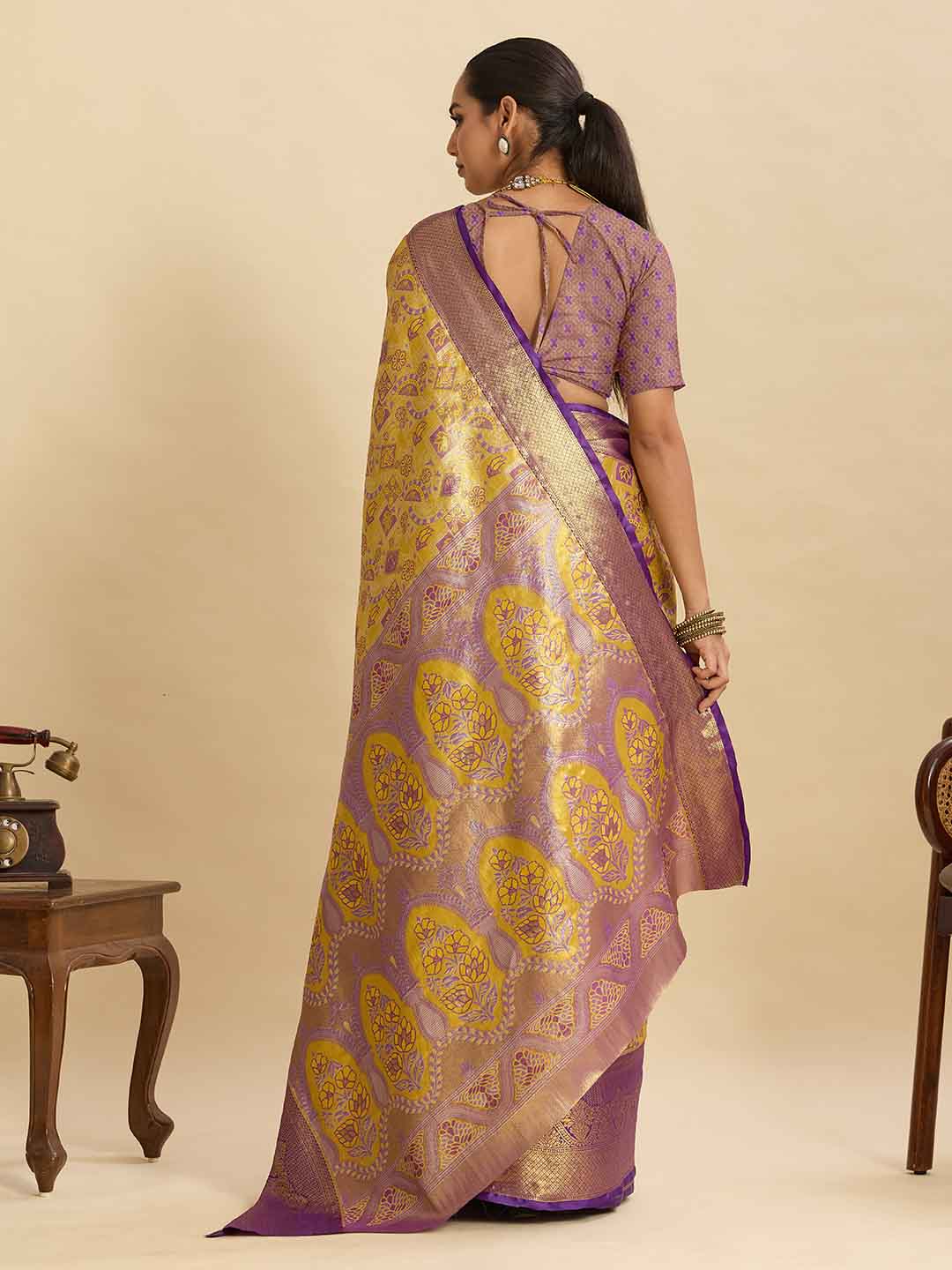 Urban Pallu Woven Design Silk Blend Party Saree