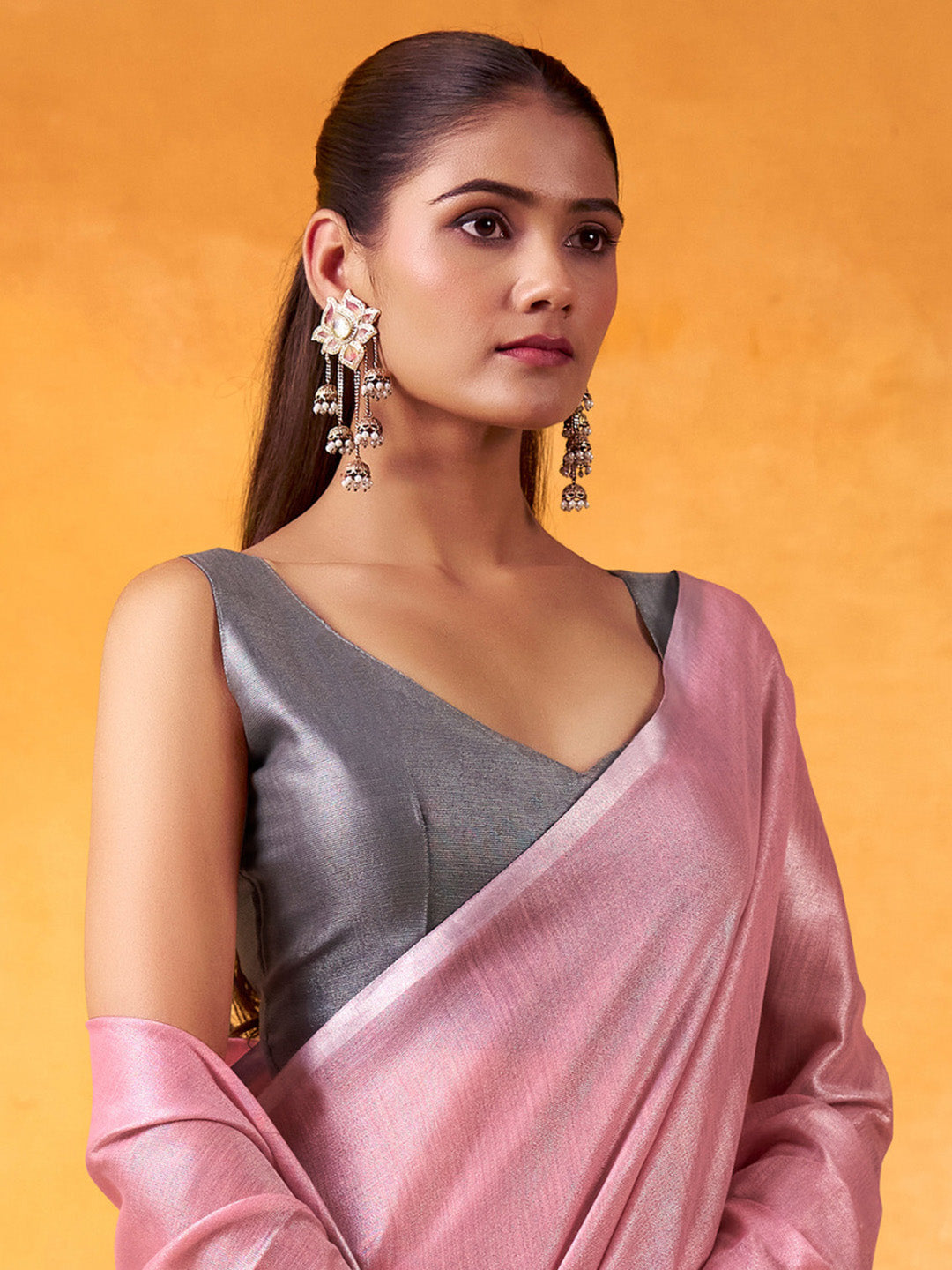 Urban Pallu Woven Design Cotton Blend Daily Saree