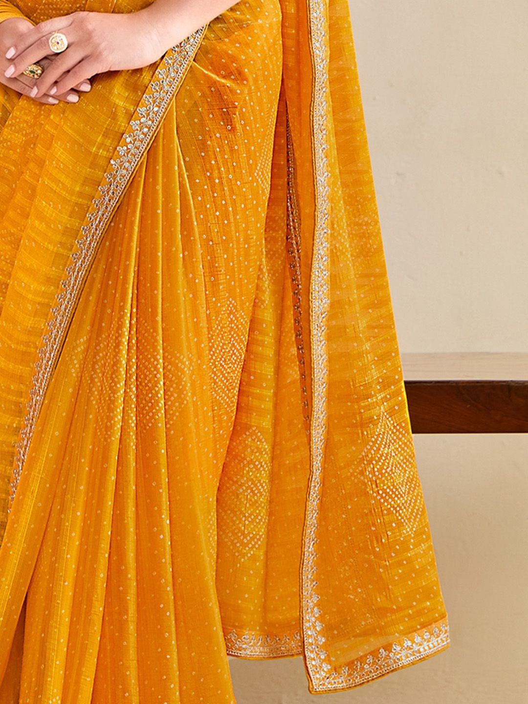 Urban Pallu Printed Poly Georgette Daily Saree