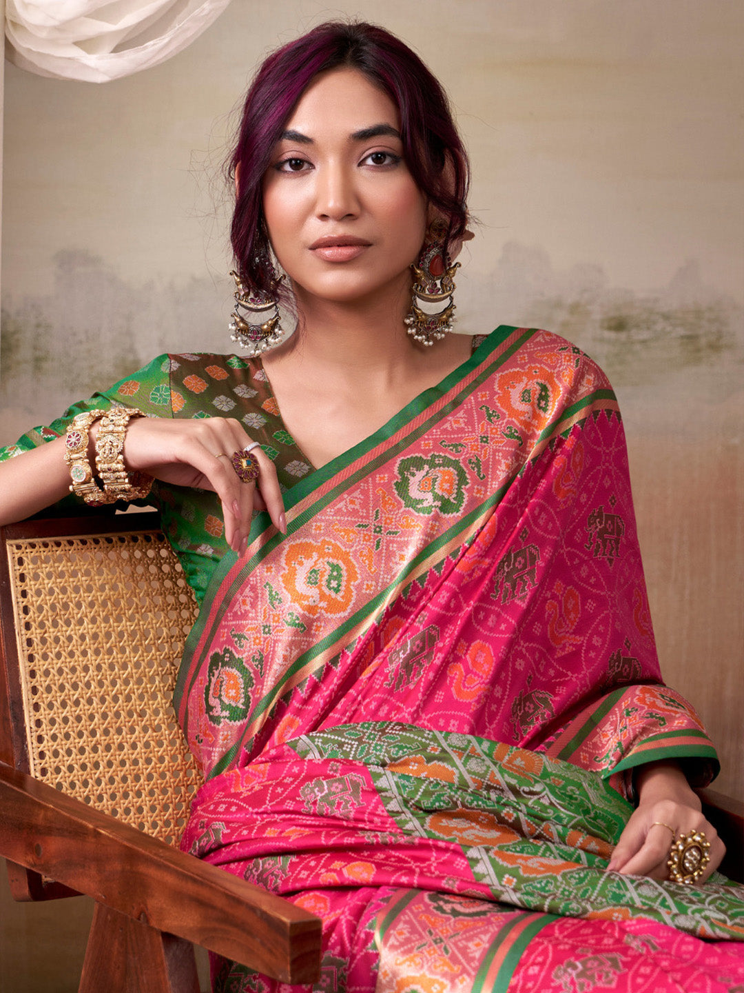 Urban Pallu Woven Design Cotton Blend Daily Saree