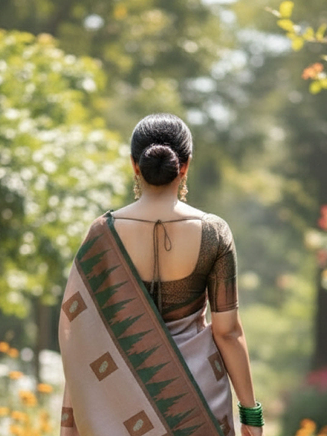 Urban Pallu Woven Design Silk Blend Traditional Saree