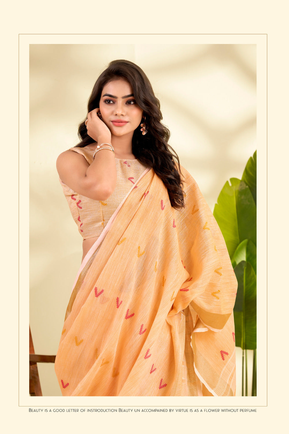 Urban Pallu Woven Design Cotton Blend Daily Saree
