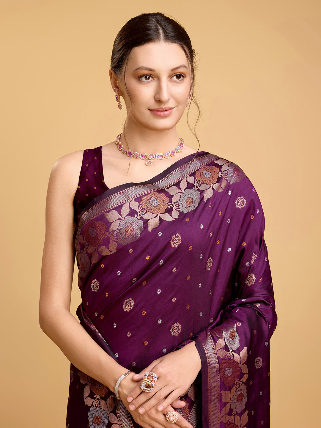 Urban Pallu Woven Design Silk Blend Party Saree