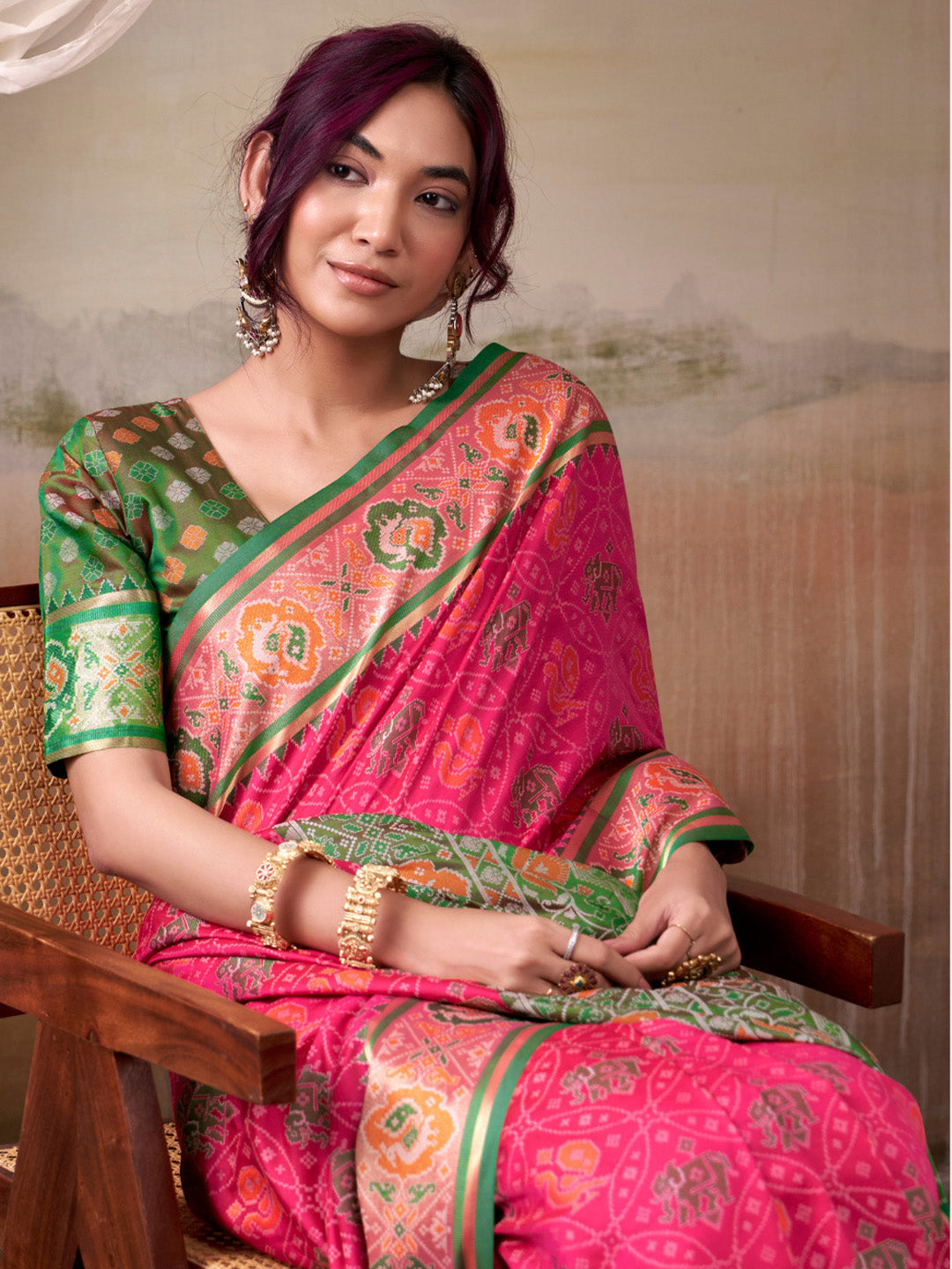 Urban Pallu Woven Design Cotton Blend Daily Saree