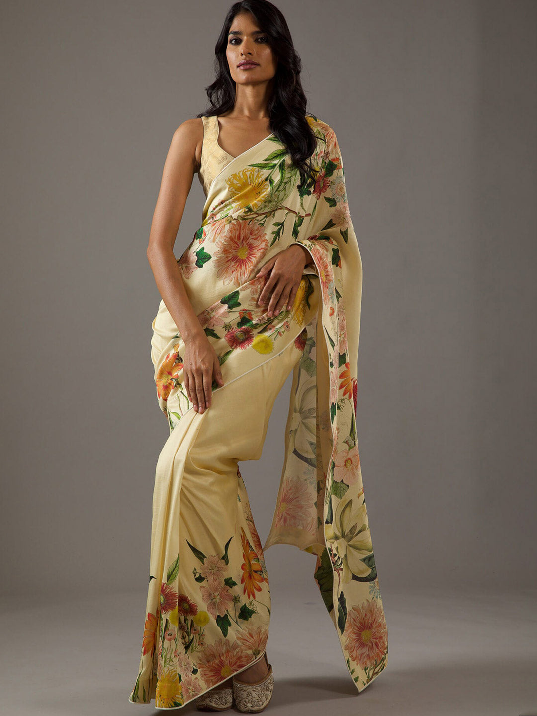 Urban Pallu Printed Poly Georgette Daily Saree