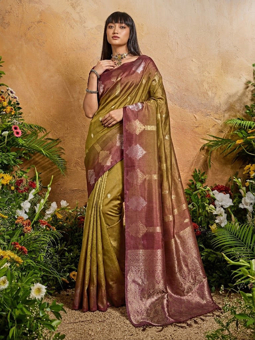 Urban Pallu Printed Silk Cotton Traditional Saree