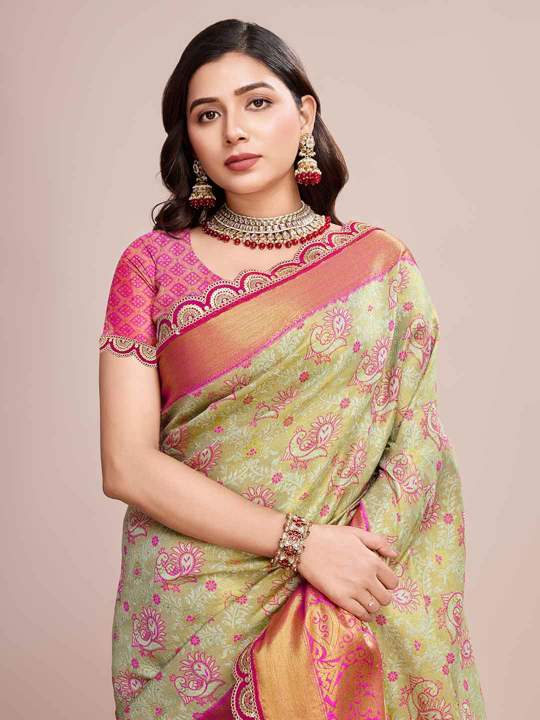 Urban Pallu Woven Design Silk Blend Party Saree
