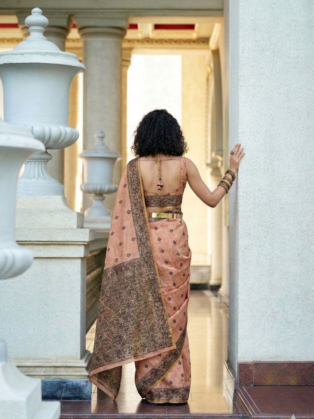 Urban Pallu Woven Design Fusion Ikat Saree