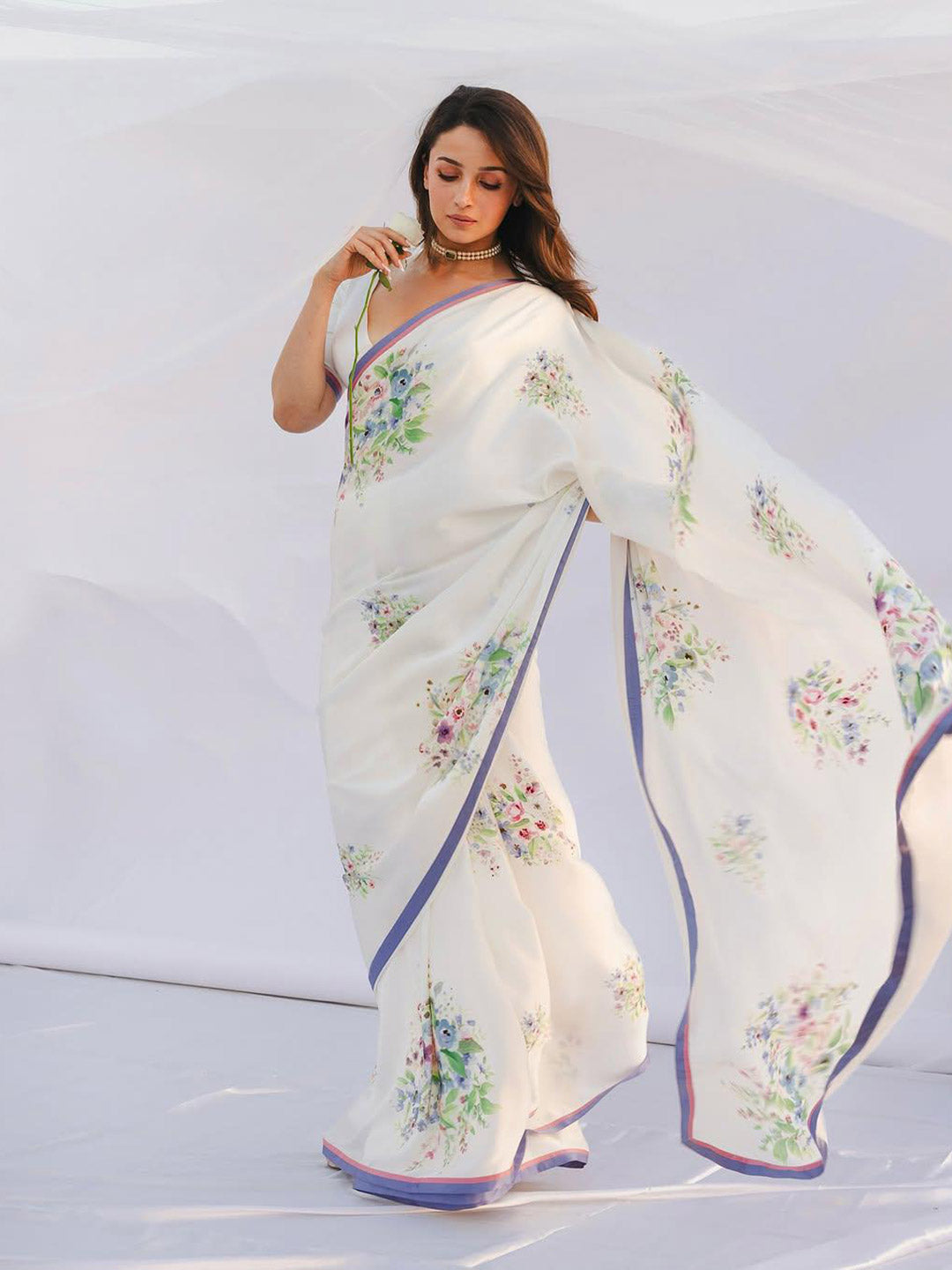 Urban Pallu Printed Poly Georgette Daily Saree