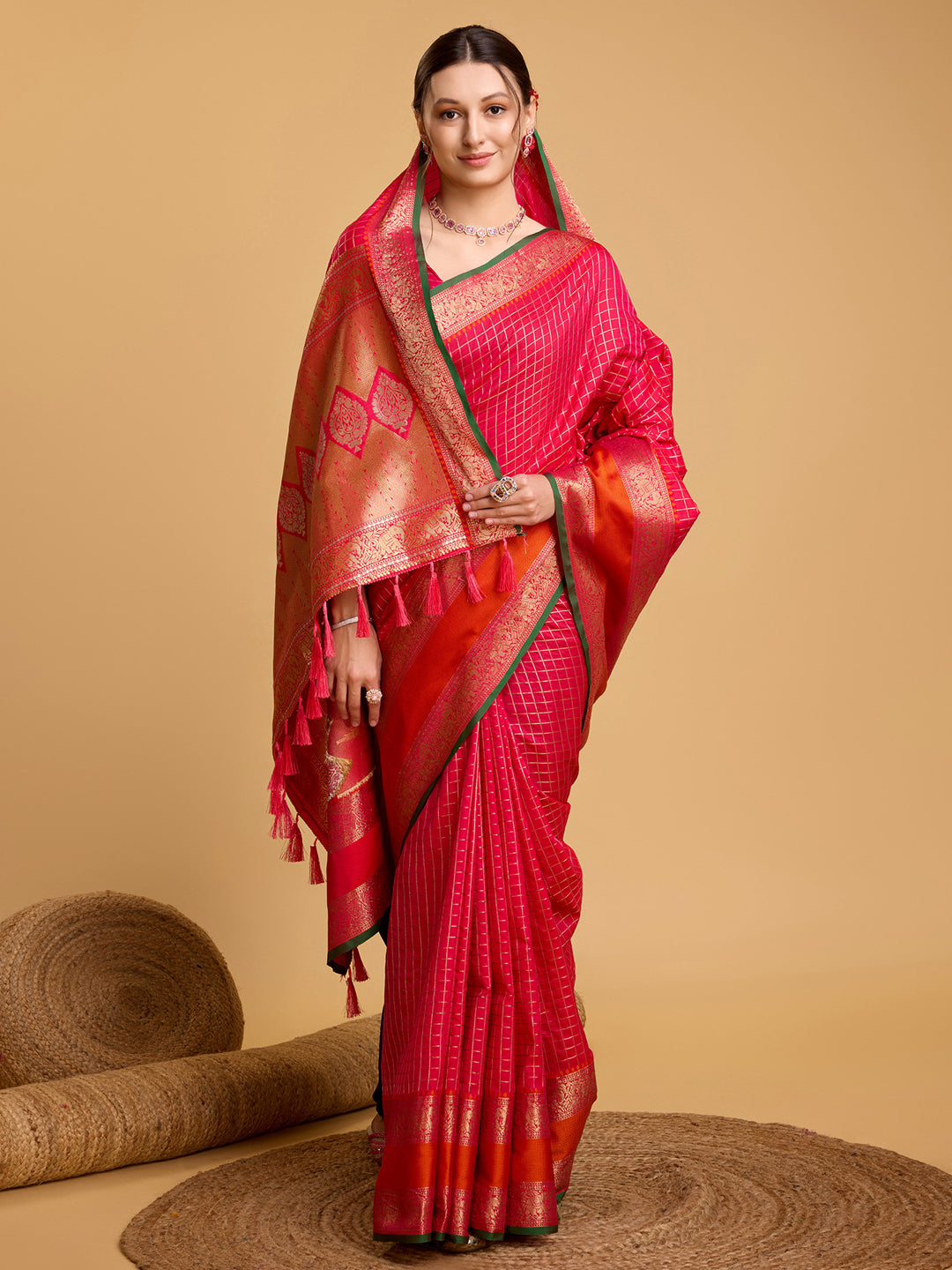 Urban Pallu Woven Design Silk Blend Party Saree