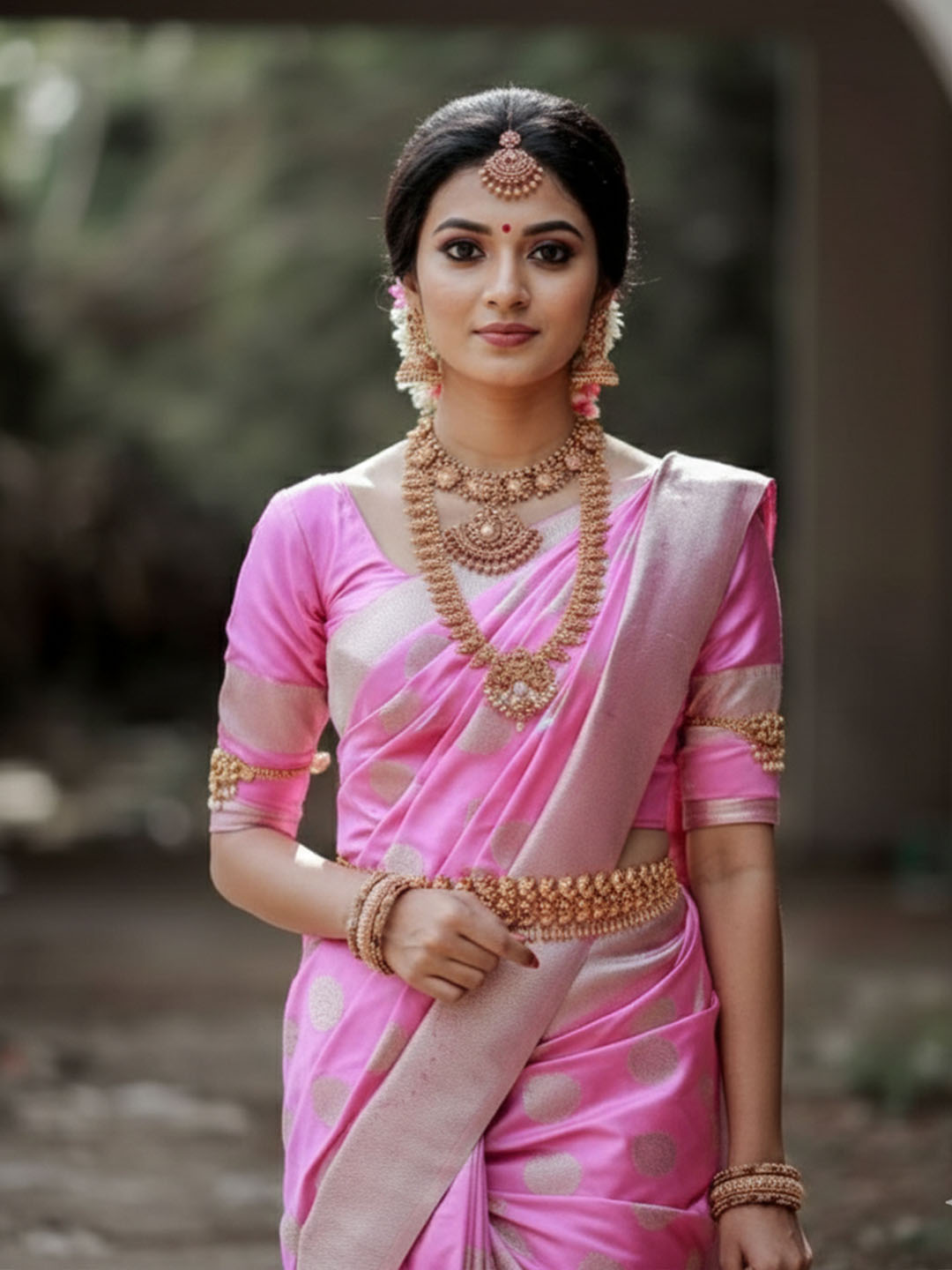 Urban Pallu Woven Design Silk Blend Work Saree