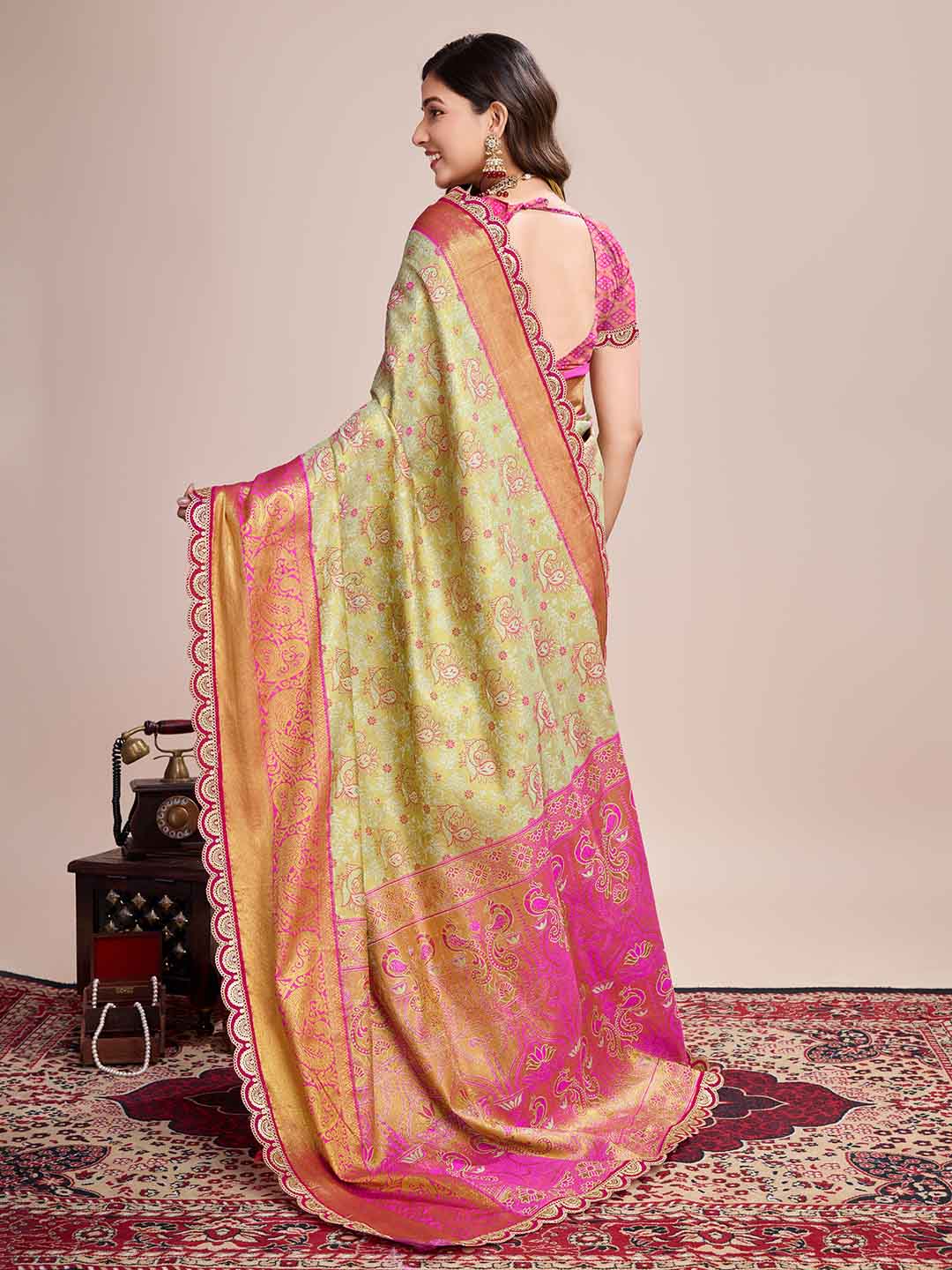 Urban Pallu Woven Design Silk Blend Party Saree