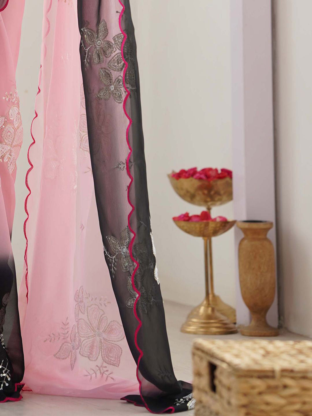Urban Pallu Printed Poly Georgette Daily Saree