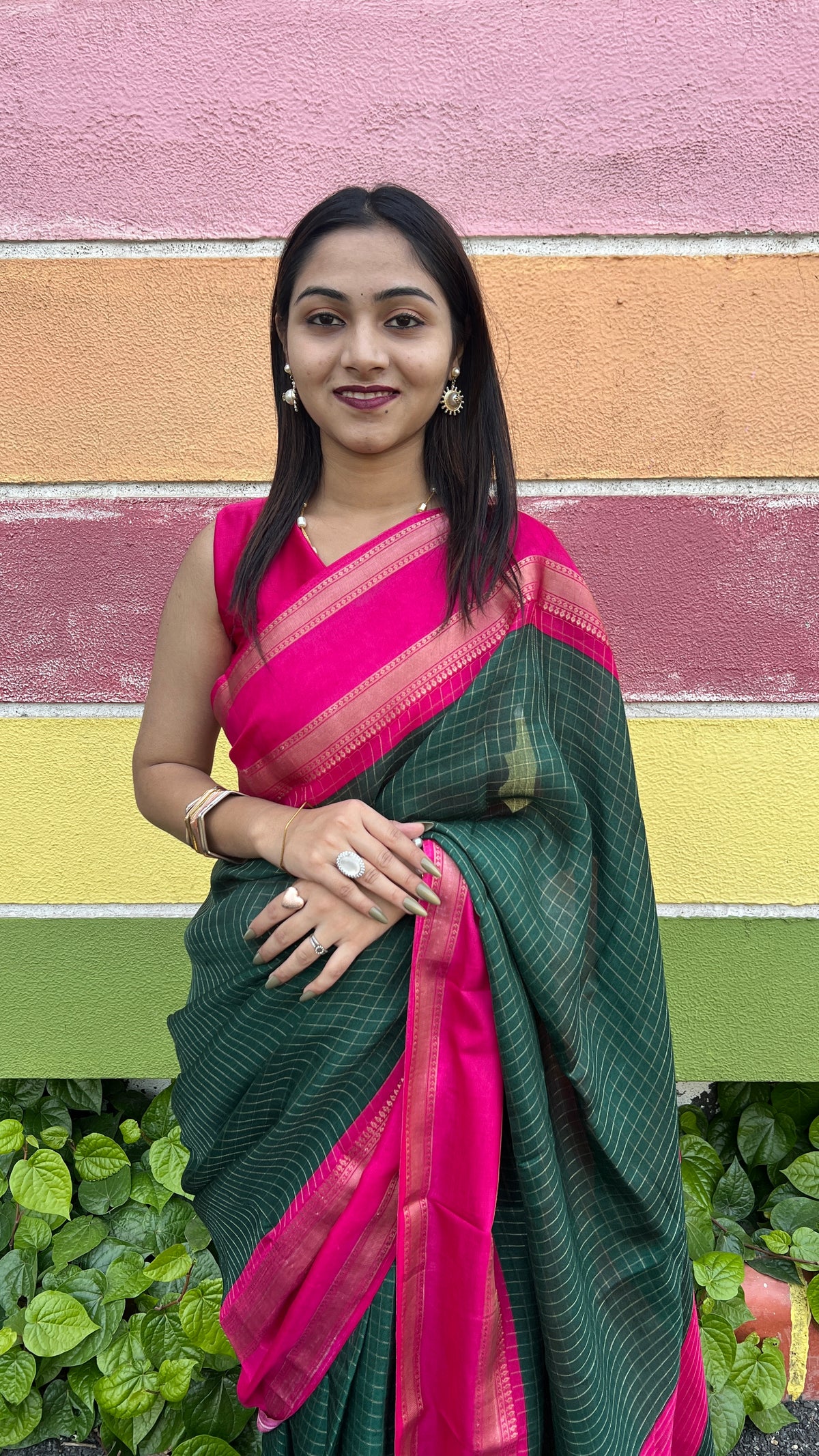 Urban Pallu Woven Design Cotton Blend Traditional Saree