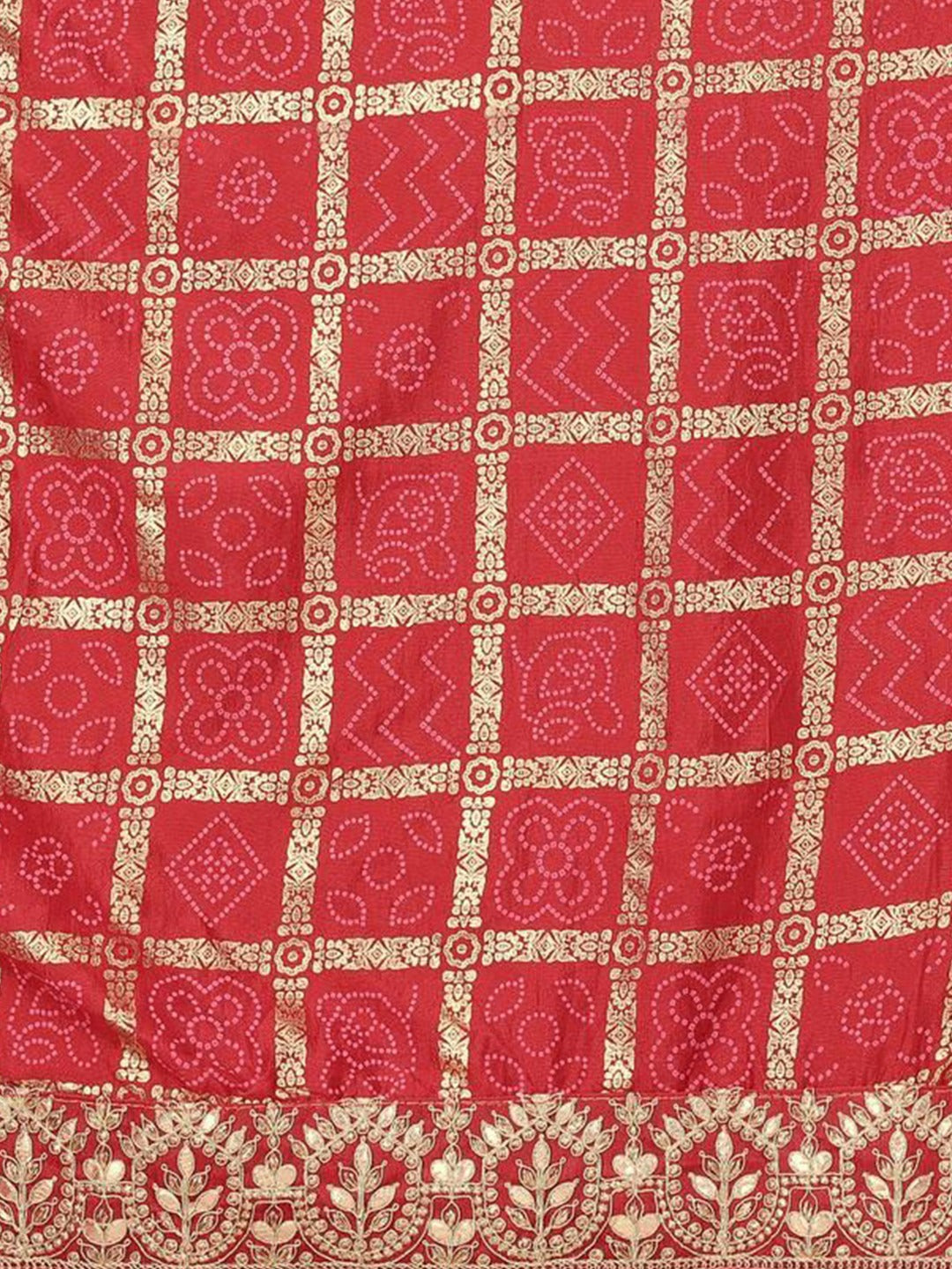 Urban Pallu Floral Sequinned Silk Blend Fusion Saree
