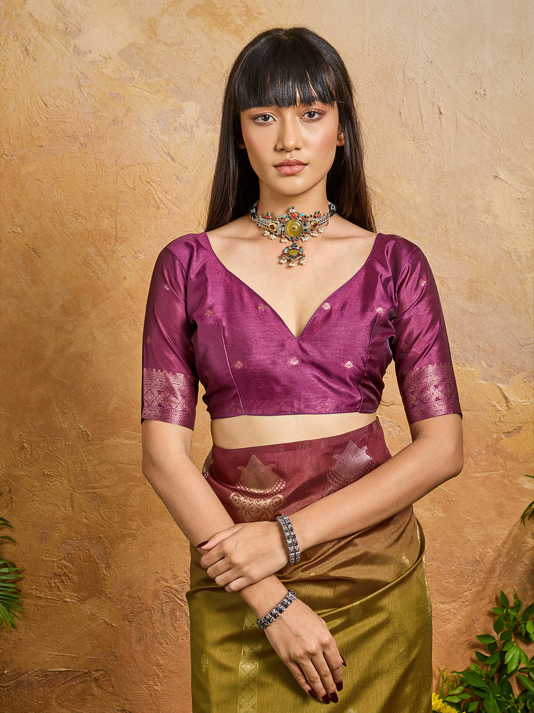 Urban Pallu Printed Silk Cotton Traditional Saree