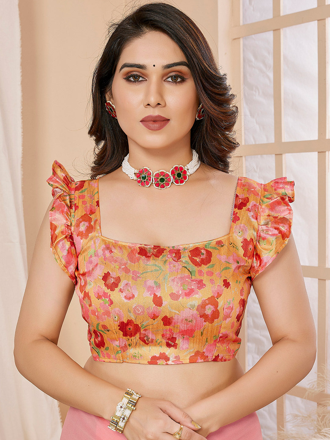 Urban Pallu Printed Poly Georgette Daily Saree