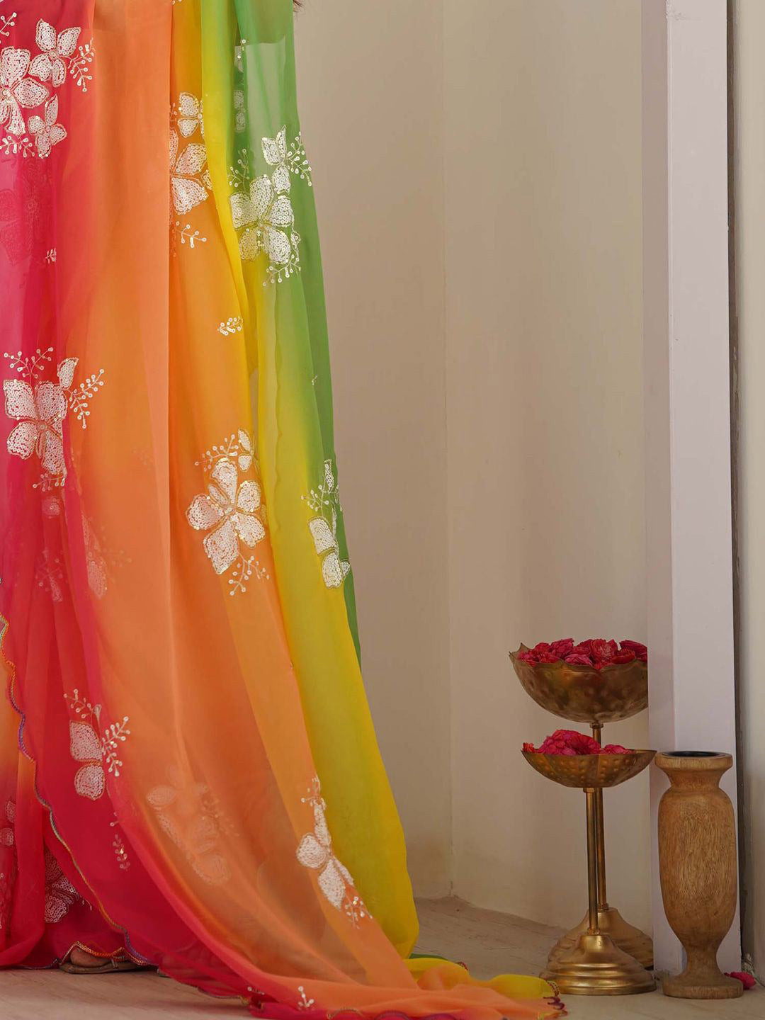 Urban Pallu Printed Poly Georgette Daily Saree