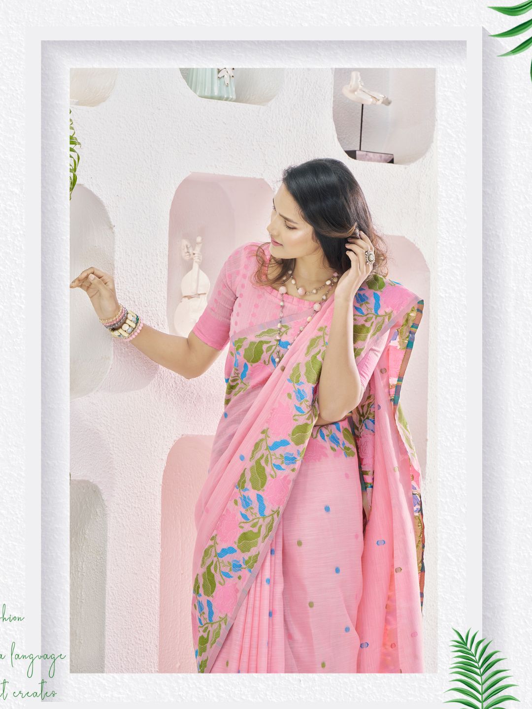 Urban Pallu Woven Design Silk Blend Daily Saree