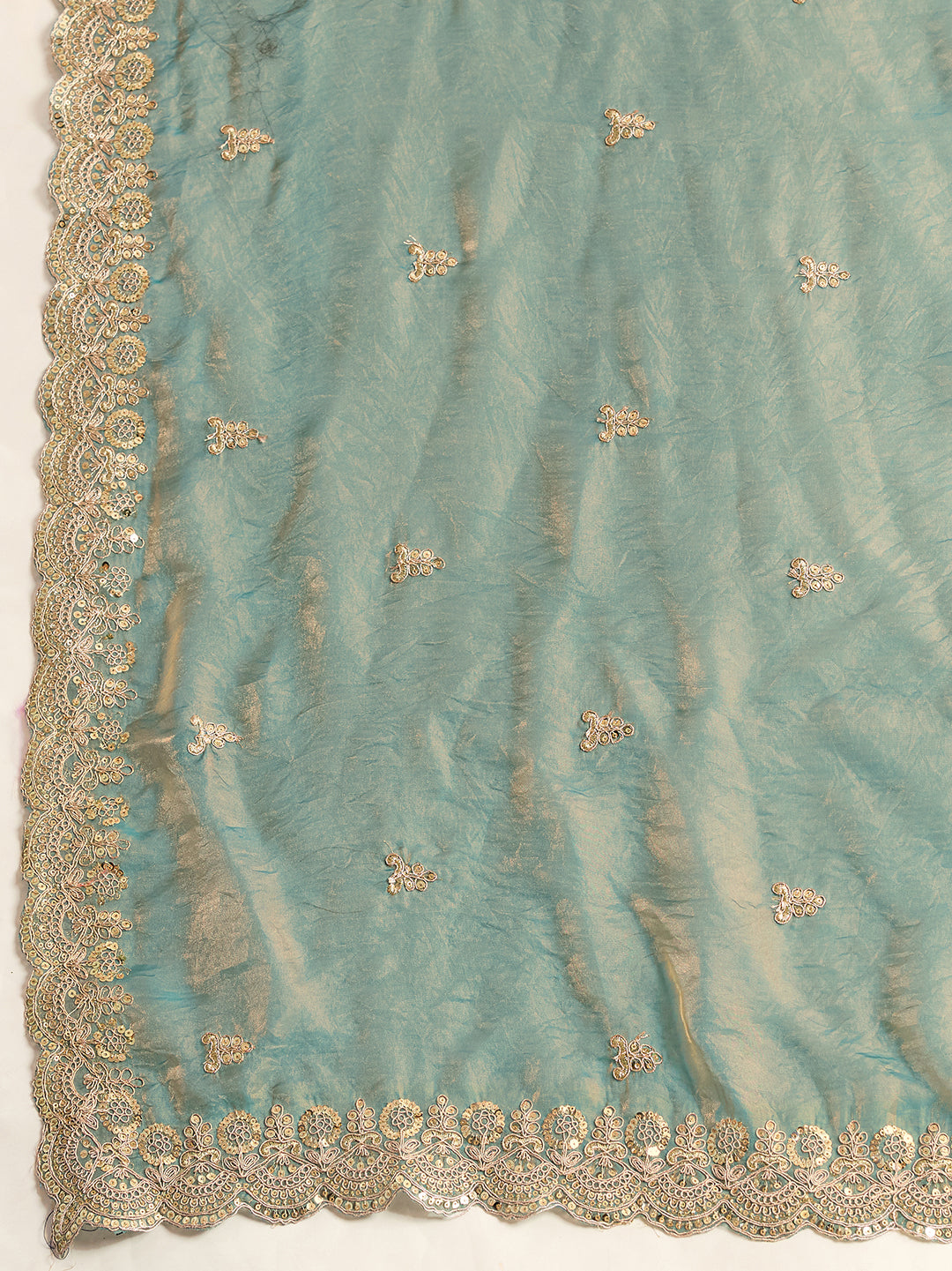 Urban Pallu Embellished Art Silk Festive Saree