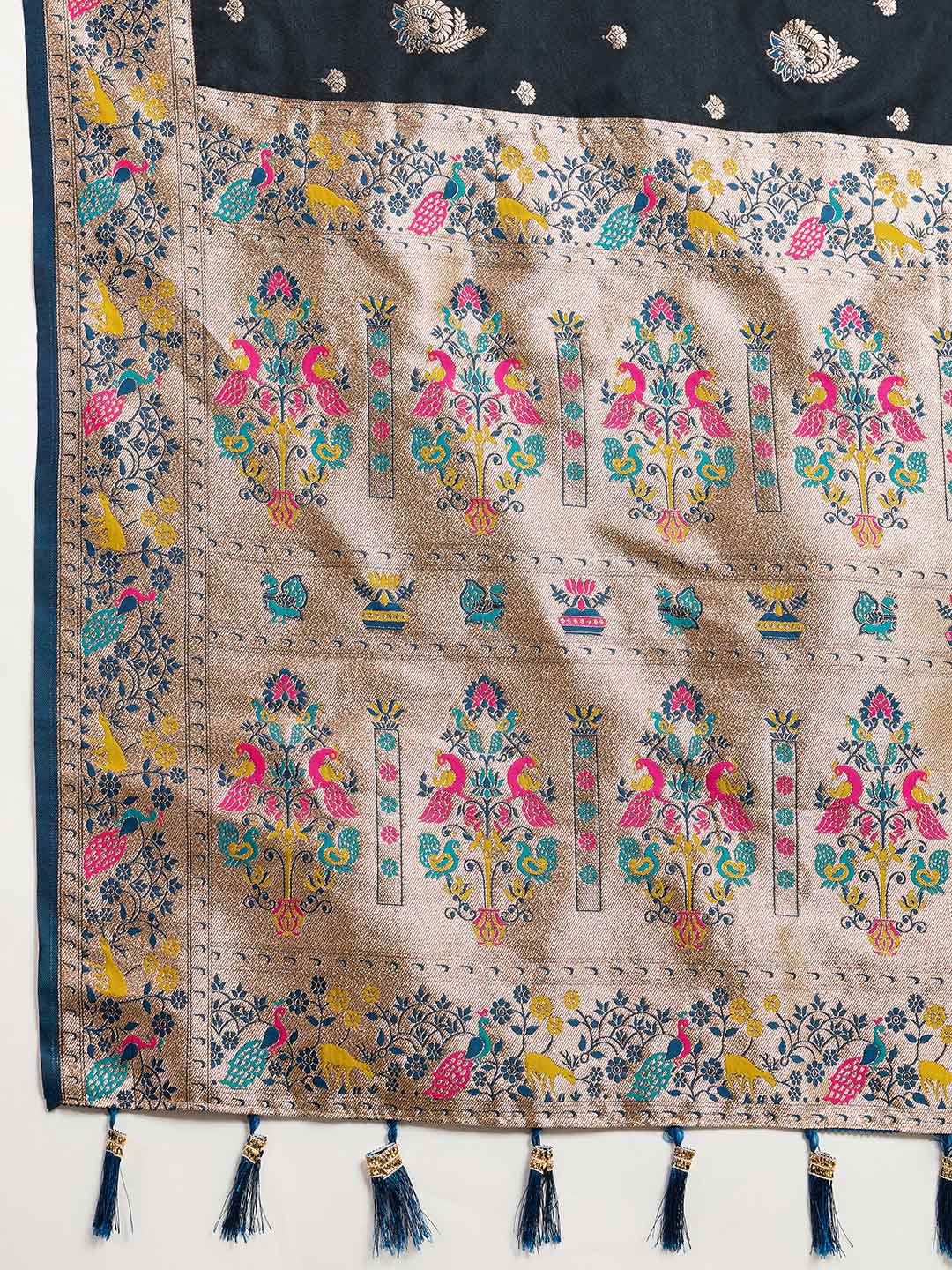Urban Pallu Woven Design Silk Blend Party Saree