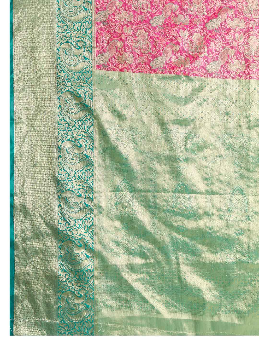 Urban Pallu Woven Design Silk Blend Festive Saree