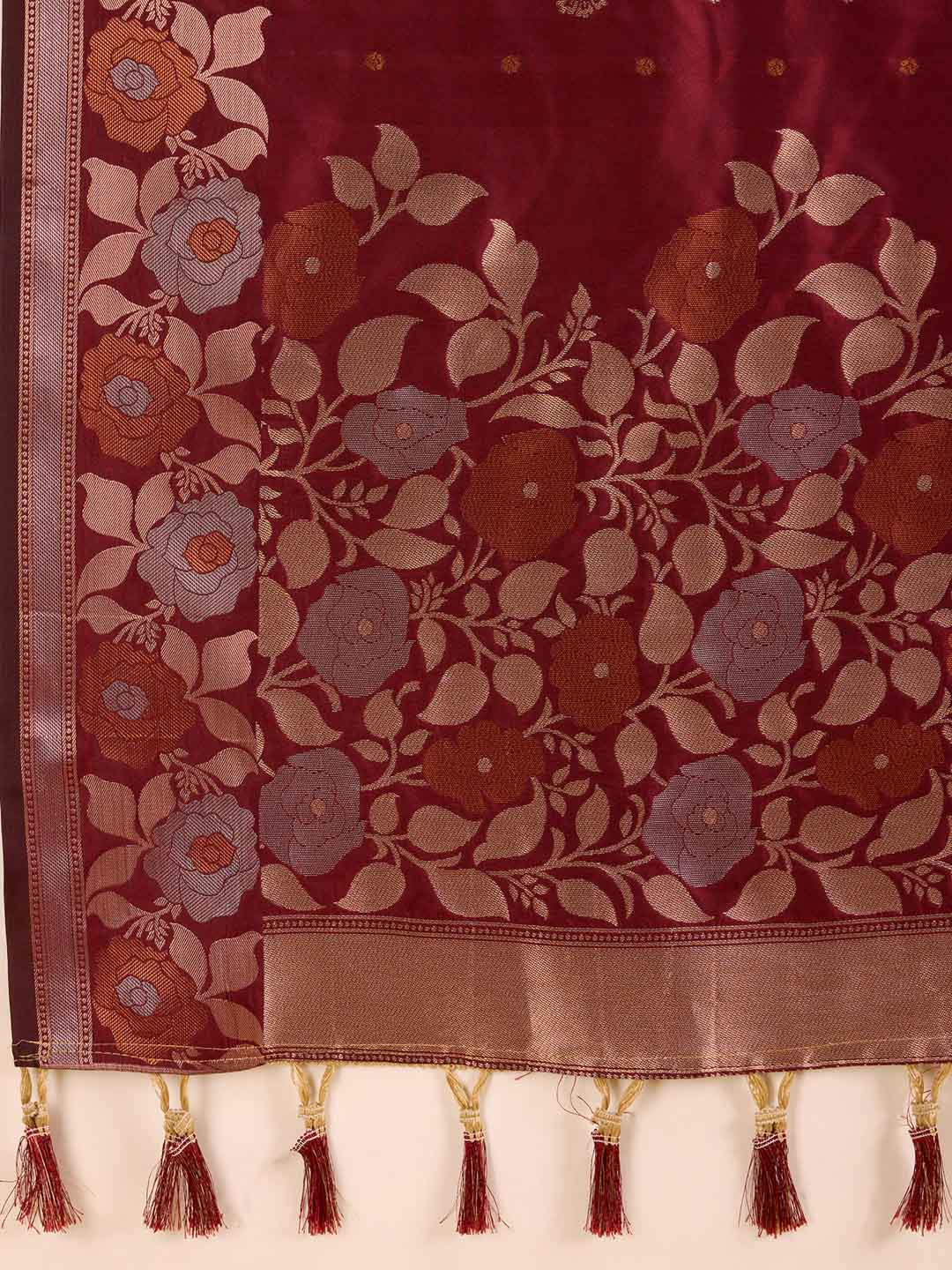 Urban Pallu Woven Design Silk Blend Party Saree