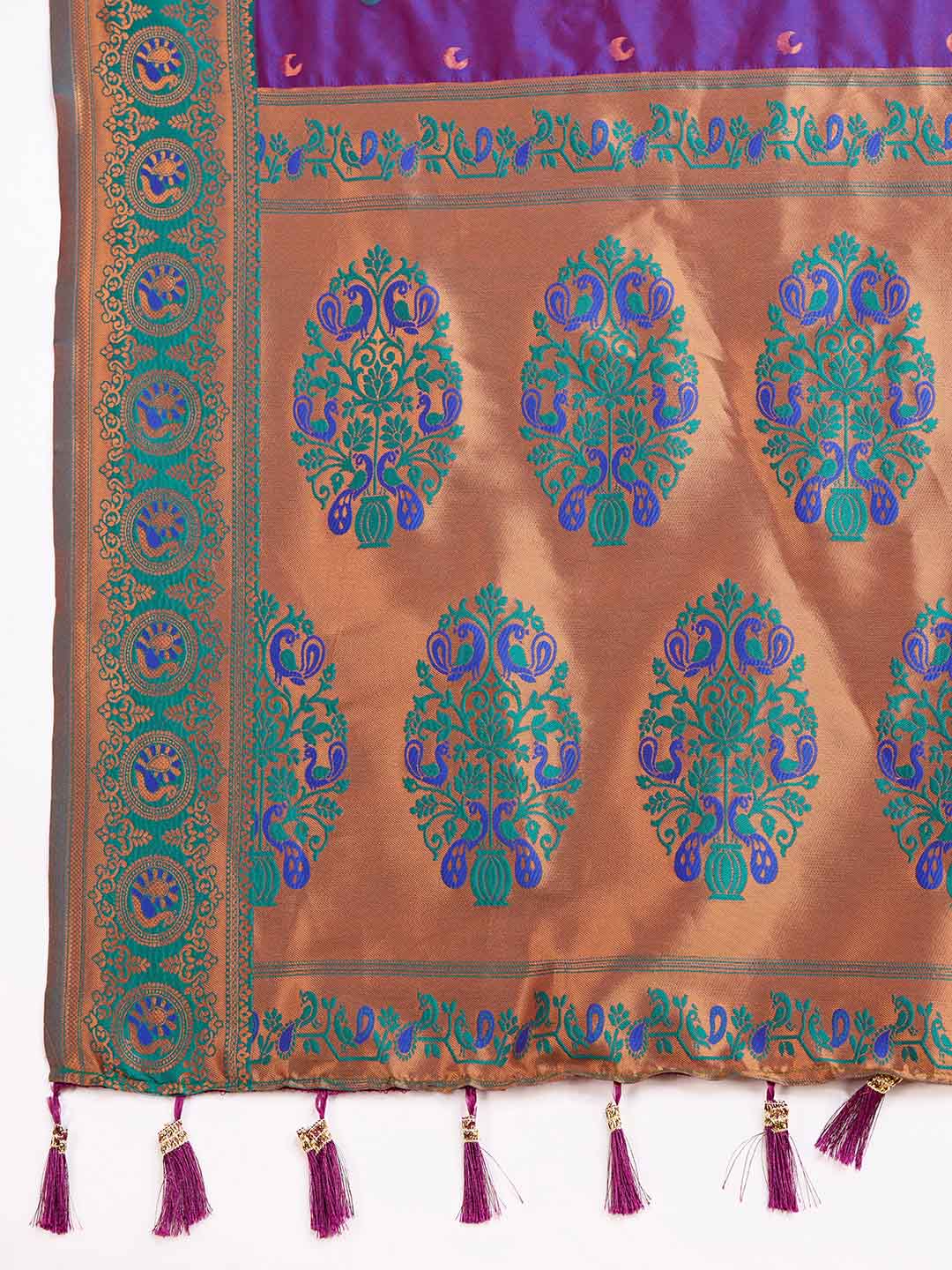 Urban Pallu Woven Design Silk Blend Party Saree